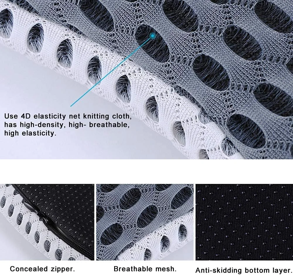 بالشتک صندلی گوه ای خودرو YJWAN برای صندلی راننده خودرو، صندلی اداری، ویلچر، پشتیبانی از دنبالچه و تسکین درد استخوان دنبالچه، بالشتک صندلی فوم حافظه دار بالشتک صندلی گوه ای خودرو YJWAN برای صندلی راننده خودرو، صندلی اداری، ویلچر، پشتیبانی از دنبالچه و تسکین درد استخوان دنبالچه، بالشتک صندلی فوم حافظه دار