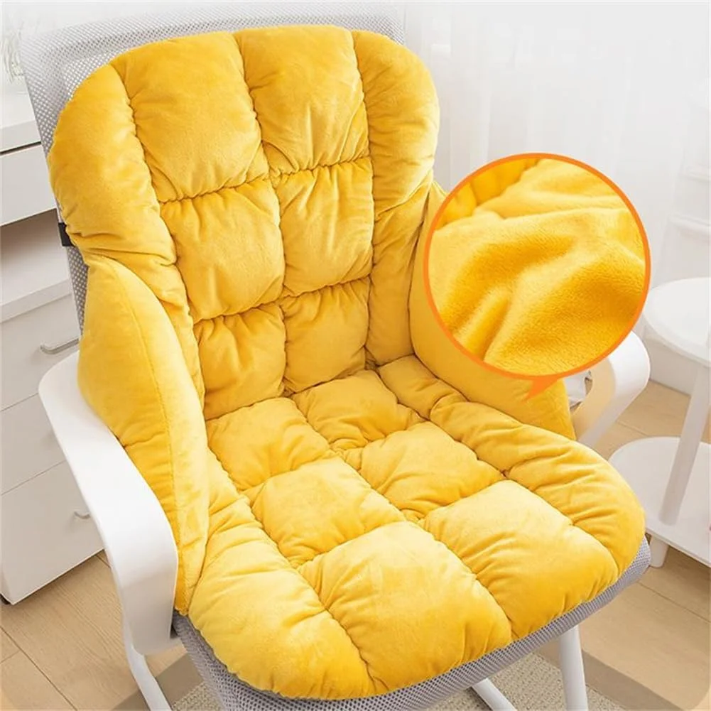 بالشتک صندلی راکینگ LYFJMUS، بالشتک صندلی مخمل خواب دار با بند، بالشتک صندلی نرم برای صندلی میز خوابگاه