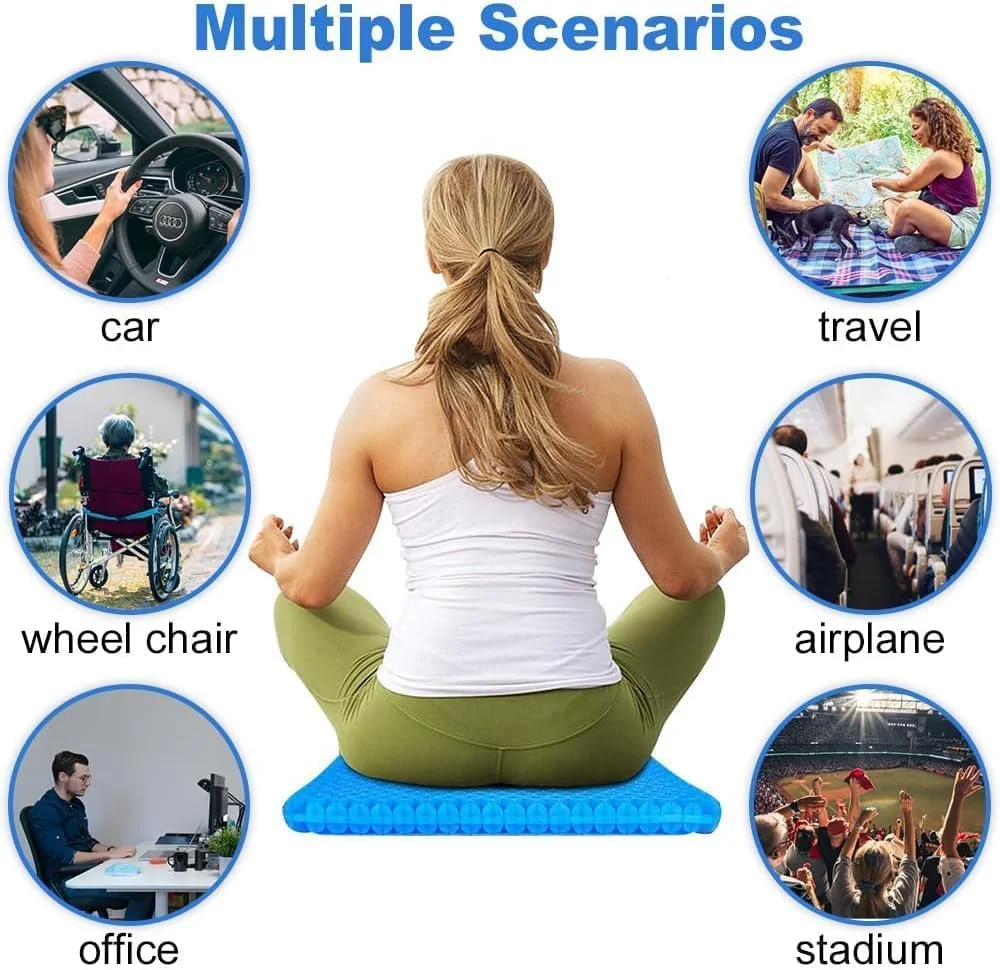 نشیمن‌گاه نرم، پد ژله‌ای صندلی، پد ژله‌ای طبی نرم، بالشتک ژله‌ای برای تسکین فشار ناشی از نشستن طولانی مدت، بالشتک ژله‌ای لانه زنبوری برای صندلی اداری و میز