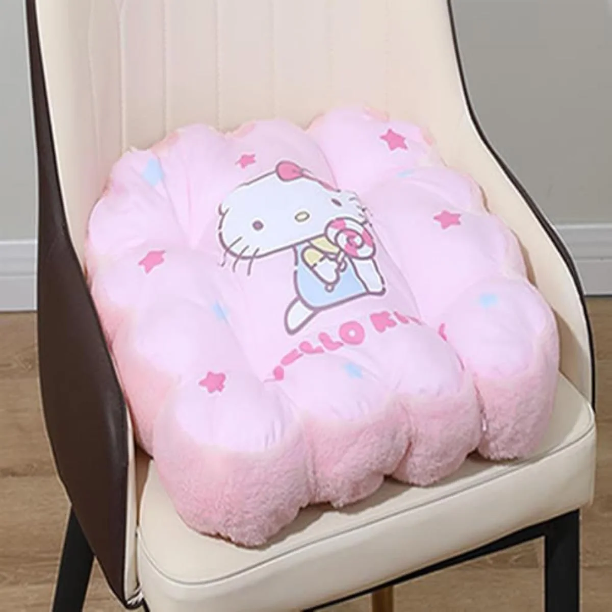 کوسن پشتی و کوسن نشیمن چاپی نفیس شخصیت های Sanrio مینی سو (Hello Kitty) کوسن پشتی و کوسن نشیمن چاپی نفیس شخصیت های Sanrio مینی سو (Hello Kitty)