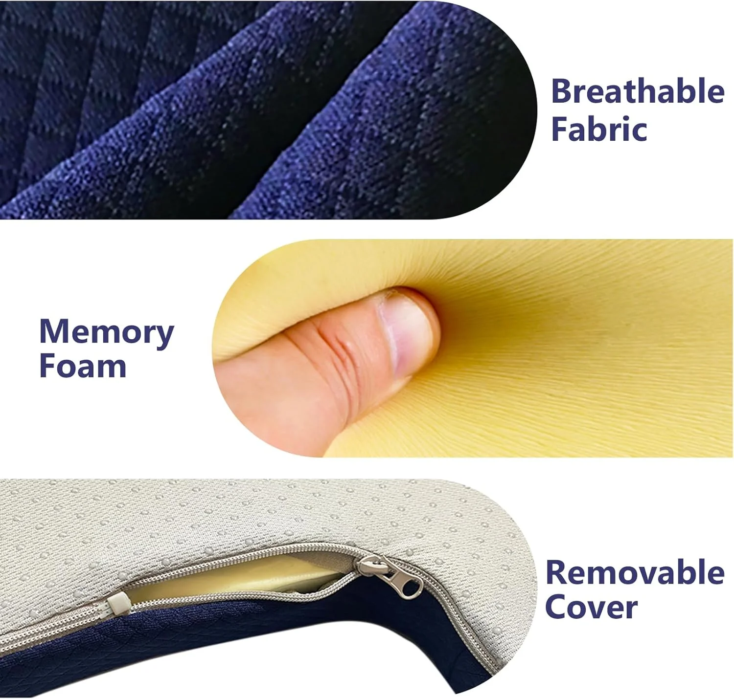 بالشتک صندلی مموری فوم دوناتی – بالشت طبی کاهش فشار برای درد دنبالچه و هموروئید – بالشتک پشتیبانی دنبالچه برای خودرو، ویلچر، صندلی اداری و راحتی منزل