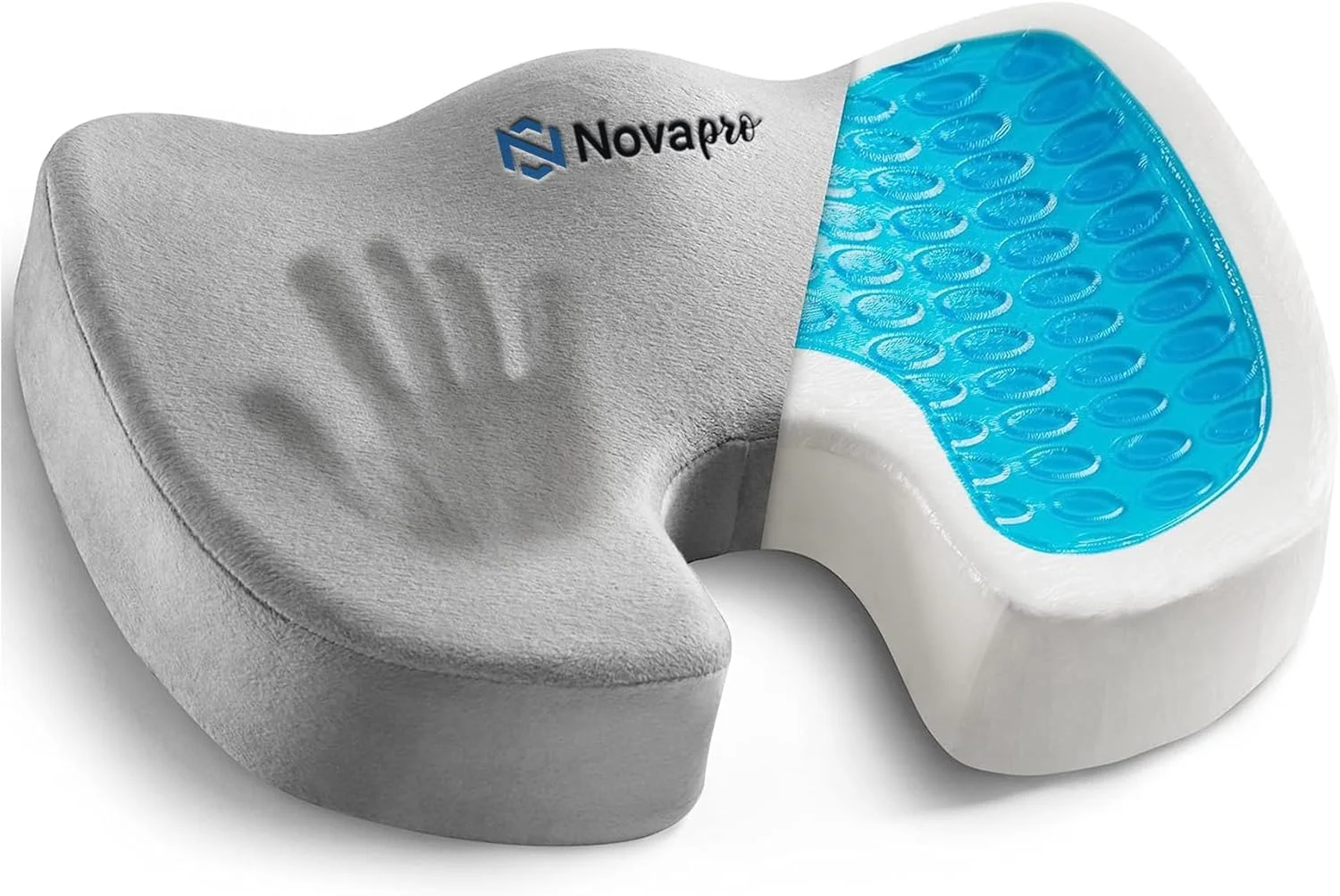 بالشتک صندلی ژله ای نوا پرو برای صندلی اداری فوم حافظه دار | بالشتک صندلی خودرو | تسکین درد کمر، سیاتیک، دنبالچه | بالشتک صندلی ارتوپدی ضد لغزش | صندلی های اداری و ویلچر