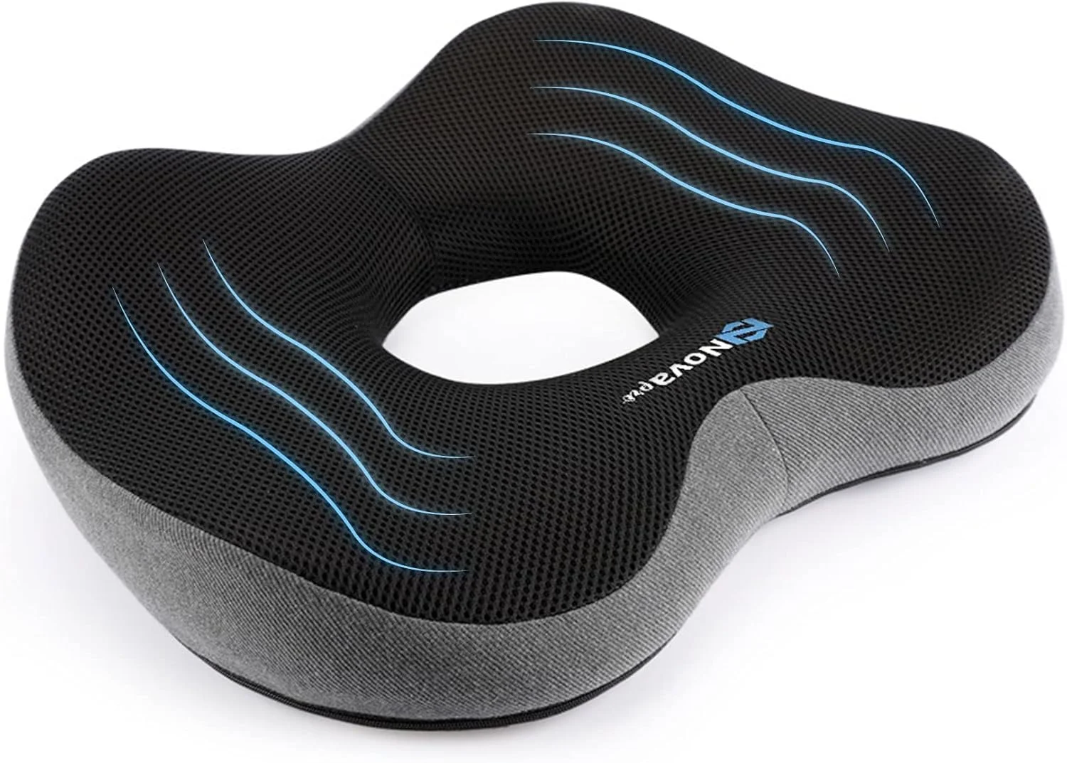 بالشتک صندلی برای صندلی اداری، بالش دونات، بالشتک صندلی مموری فوم دنبالچه ارتوپدی برای صندلی ماشین، پشتیبانی سیاتیک