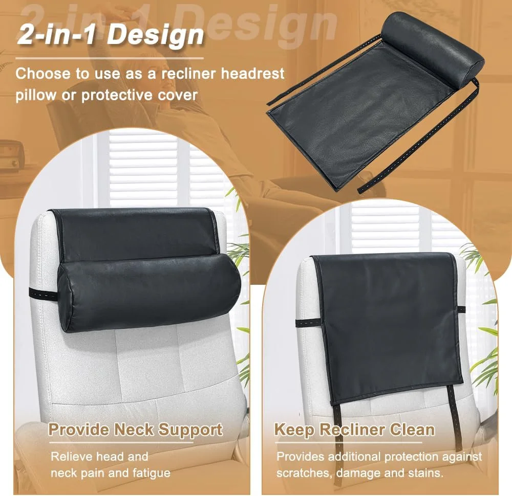 بالشتک تکیهگاهی Mybow برای استراحت سر، بالشتکهای چرمی قابل تنظیم برای پشتیبانی، ایدهآل برای صندلیهای اداری، مبلها و صندلیهای تکیهگاهی، ارائه راحتی برای سر و گردن. بالشتک تکیهگاهی Mybow برای استراحت سر، بالشتکهای چرمی قابل تنظیم برای پشتیبانی، ایدهآل برای صندلیهای اداری، مبلها و صندلیهای تکیهگاهی، ارائه راحتی برای سر و گردن.