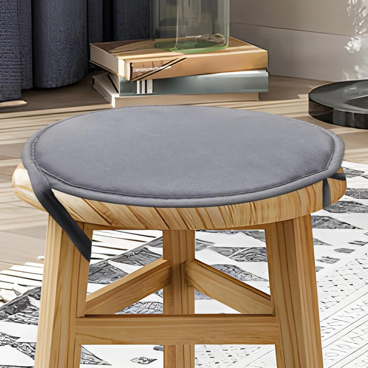 بالشتک صندلی بیسترو فضای باز، پدهای صندلی باغ ضد آب، پد صندلی گرد قابل تنظیم برای ایوان کافه حیاط چمن بالکن فضای داخلی و خارجی بالشتک صندلی بیسترو فضای باز، پدهای صندلی باغ ضد آب، پد صندلی گرد قابل تنظیم برای ایوان کافه حیاط چمن بالکن فضای داخلی و خارجی