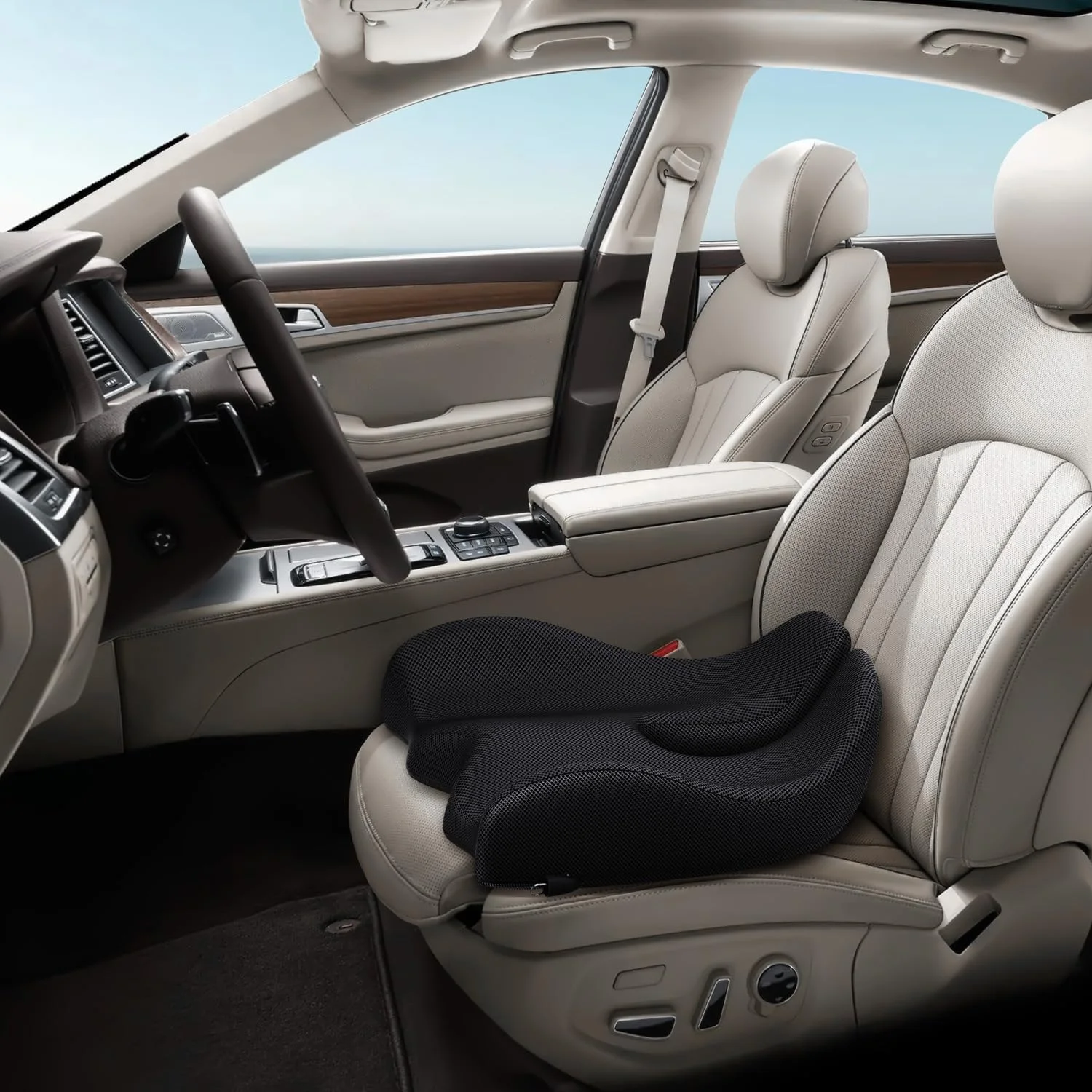 بالشتک صندلی طبی بزرگ و ارگونومیک A-Pce برای صندلی اداری، صندلی خودرو، ویلچر، بالشتک صندلی فوم حافظه دار برای دنبالچه و سیاتیک، مشکی بالشتک صندلی طبی بزرگ و ارگونومیک A-Pce برای صندلی اداری، صندلی خودرو، ویلچر، بالشتک صندلی فوم حافظه دار برای دنبالچه و سیاتیک، مشکی