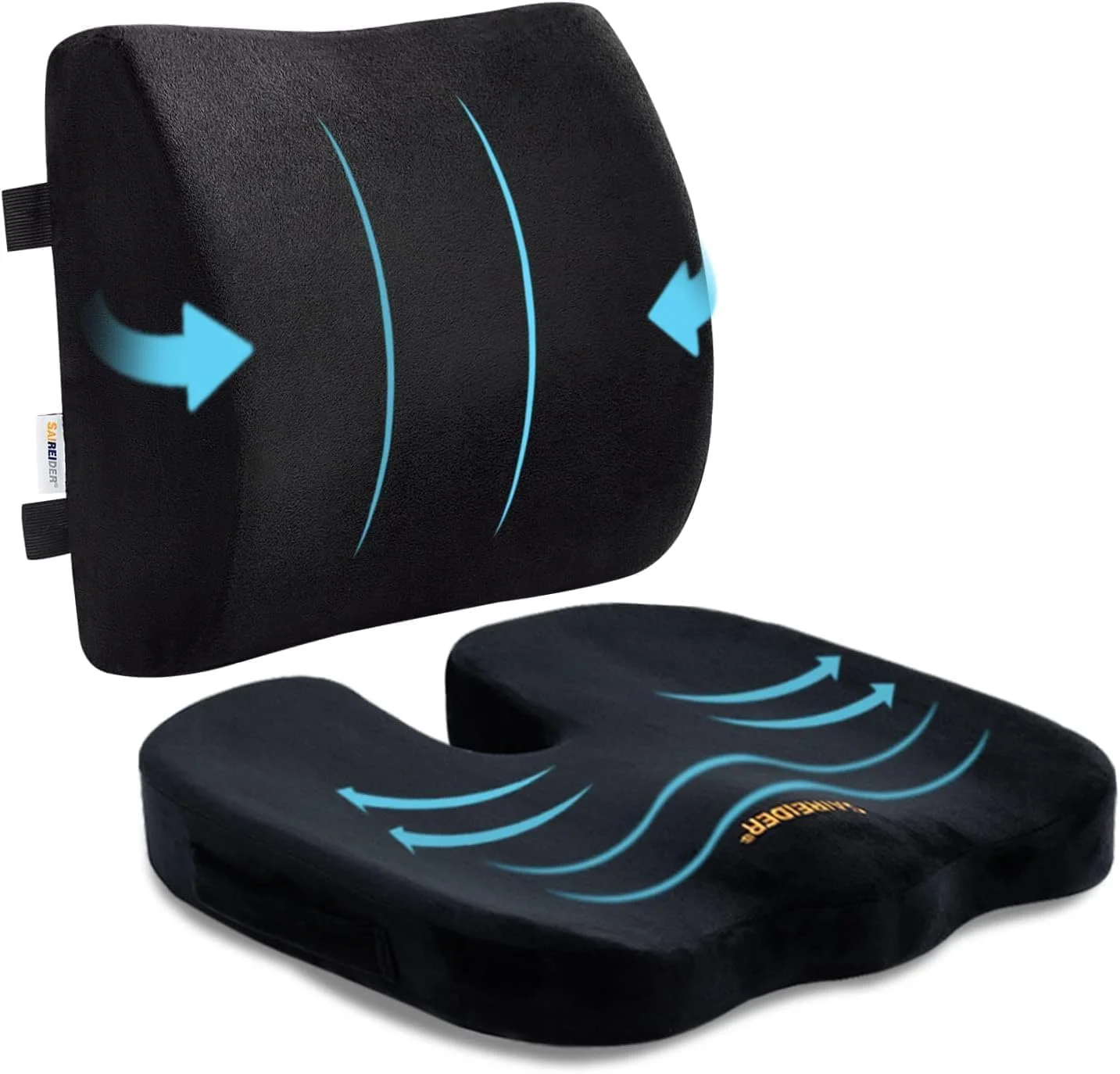 بالشتک صندلی راحتی ممتاز آنشون، بالشتک طبی فوم حافظه دار 100% با بند قابل تنظیم و روکش قابل شستشو - بالشتک برای صندلی اداری صندلی ماشین - تسکین درد کمر (بالشتک صندلی + پشتی) بالشتک صندلی راحتی ممتاز آنشون، بالشتک طبی فوم حافظه دار 100% با بند قابل تنظیم و روکش قابل شستشو - بالشتک برای صندلی اداری صندلی ماشین - تسکین درد کمر (بالشتک صندلی + پشتی)