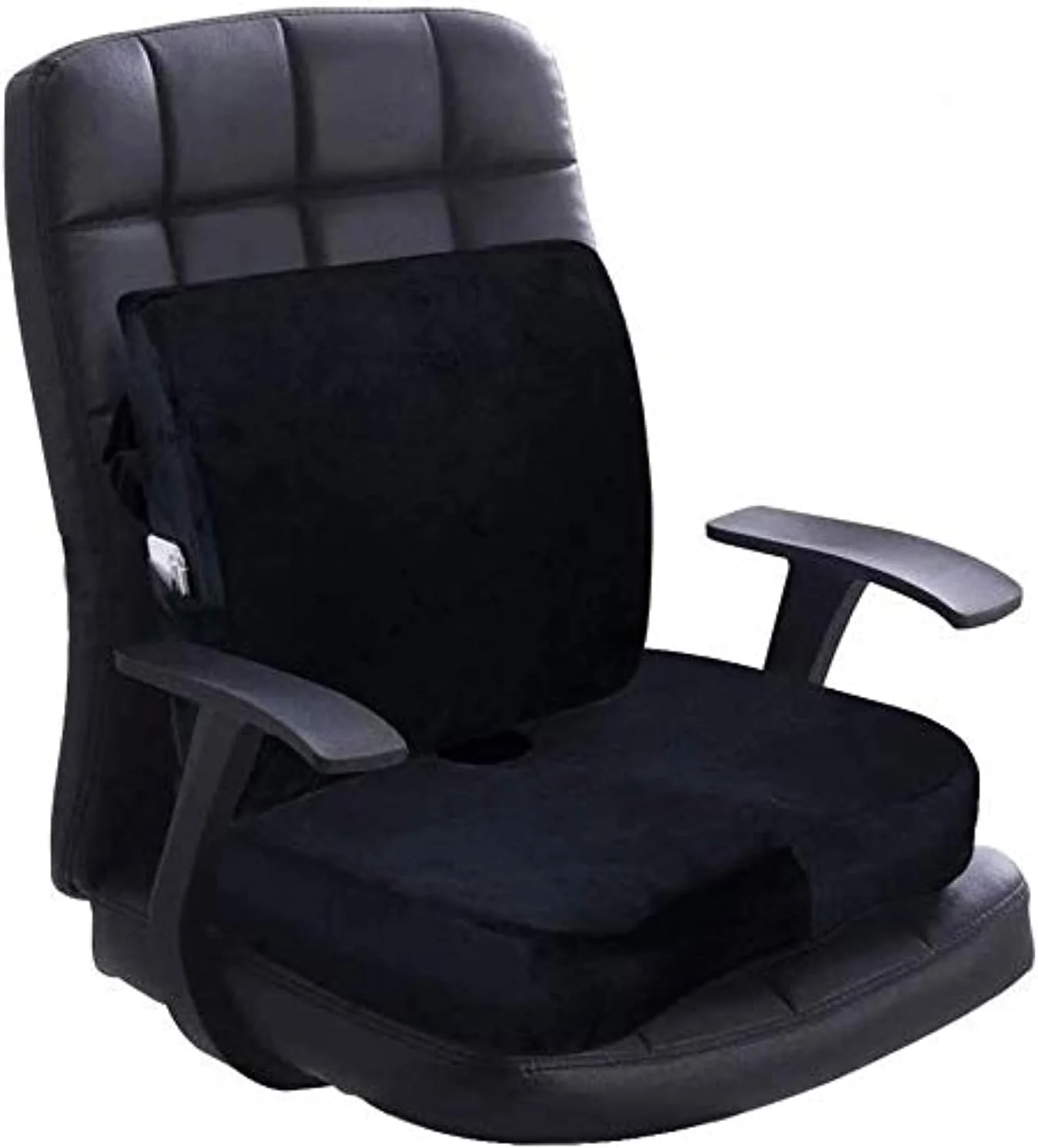 بالشتک صندلی فوم حافظه دار طبی کیوفنگ و بالش پشتیبانی کمر برای تسکین درد پایین کمر، سیاتیک، دنبالچه، بالشتک صندلی برای صندلی اداری، ماشین، مبل، ویلچر، مشکی (مشکی) بالشتک صندلی فوم حافظه دار طبی کیوفنگ و بالش پشتیبانی کمر برای تسکین درد پایین کمر، سیاتیک، دنبالچه، بالشتک صندلی برای صندلی اداری، ماشین، مبل، ویلچر، مشکی (مشکی)