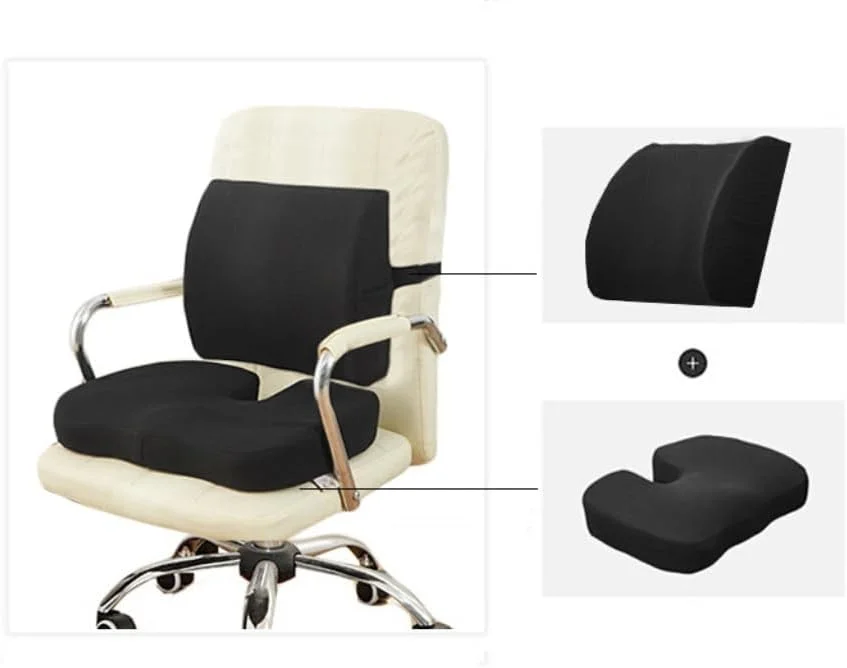 بالشتک صندلی راحتی ممتاز آنشون، بالشتک طبی فوم حافظه دار 100% با بند قابل تنظیم و روکش قابل شستشو - بالشتک برای صندلی اداری صندلی ماشین - تسکین درد کمر (بالشتک صندلی + پشتی) بالشتک صندلی راحتی ممتاز آنشون، بالشتک طبی فوم حافظه دار 100% با بند قابل تنظیم و روکش قابل شستشو - بالشتک برای صندلی اداری صندلی ماشین - تسکین درد کمر (بالشتک صندلی + پشتی)