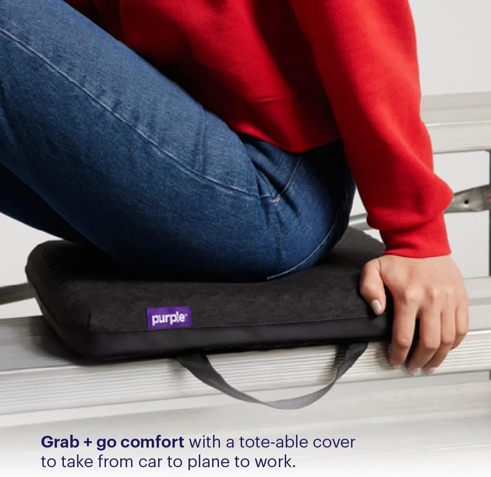 بالشتک نشیمن سلطنتی بنفش - بالشتک نشیمن برای صندلی ماشین یا اداری - می تواند به تسکین کمردرد و درد سیاتیک کمک کند بالشتک نشیمن سلطنتی بنفش - بالشتک نشیمن برای صندلی ماشین یا اداری - می تواند به تسکین کمردرد و درد سیاتیک کمک کند