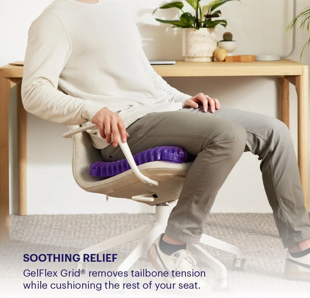 بالشتک نشیمن سلطنتی بنفش - بالشتک نشیمن برای صندلی ماشین یا اداری - می تواند به تسکین کمردرد و درد سیاتیک کمک کند بالشتک نشیمن سلطنتی بنفش - بالشتک نشیمن برای صندلی ماشین یا اداری - می تواند به تسکین کمردرد و درد سیاتیک کمک کند