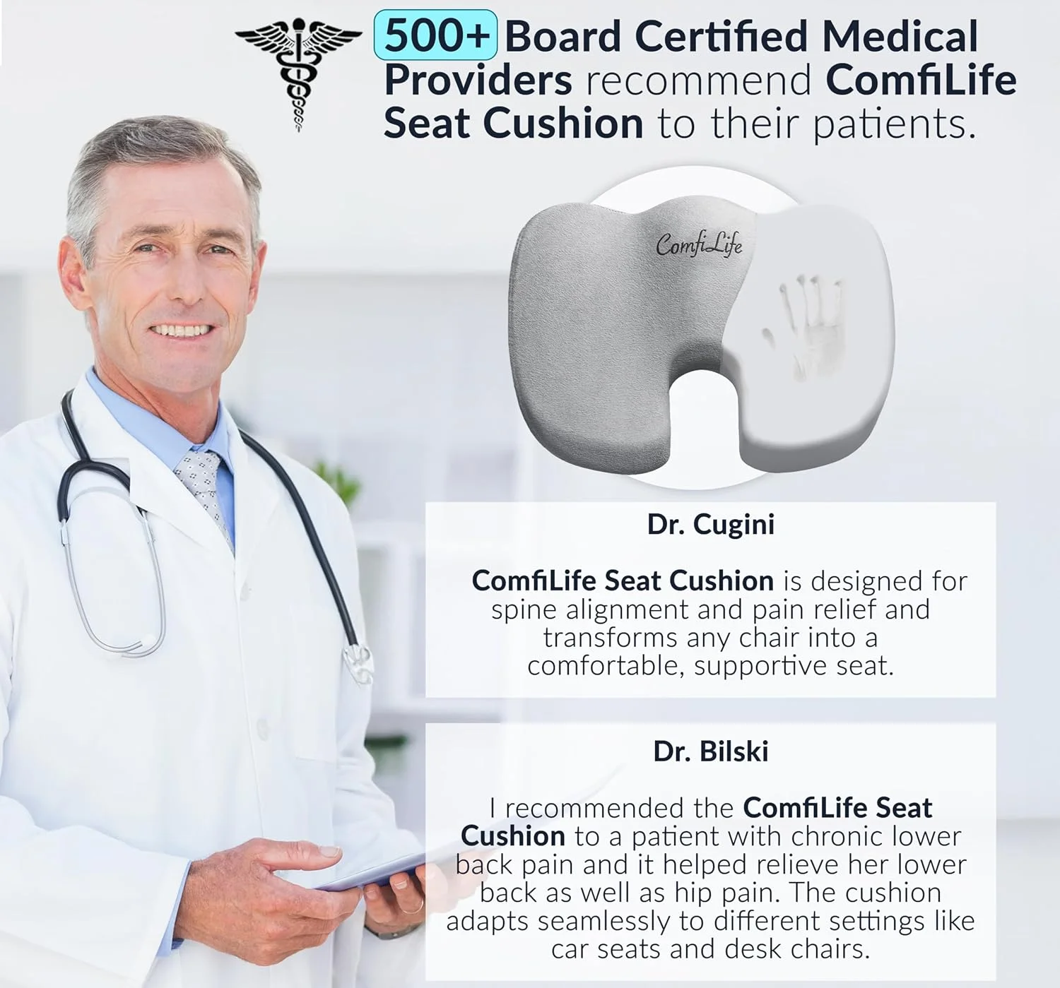 بالشتک صندلی راحتی ممتاز - بالشتک طبی ضد لغزش 100% فوم حافظه دار دنبالچه برای درد دنبالچه - بالشتک برای صندلی اداری صندلی ماشین - تسکین درد کمر و سیاتیک (خاکستری) بالشتک صندلی راحتی ممتاز - بالشتک طبی ضد لغزش 100% فوم حافظه دار دنبالچه برای درد دنبالچه - بالشتک برای صندلی اداری صندلی ماشین - تسکین درد کمر و سیاتیک (خاکستری)