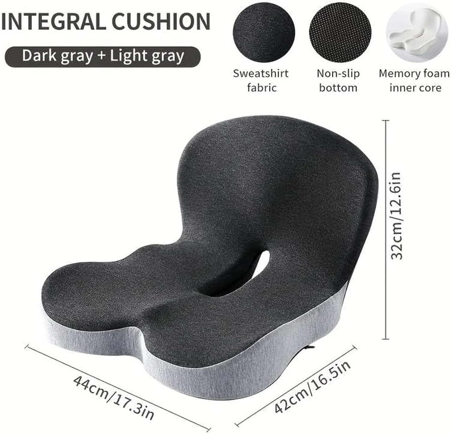 بالشتک صندلی کامیون Roadspine برای نشستن طولانی مدت، فوم حافظه دار ضد لغزش با پشتیبانی از کمر، بالشتک پشتیبانی از کمر سازگار با پوست