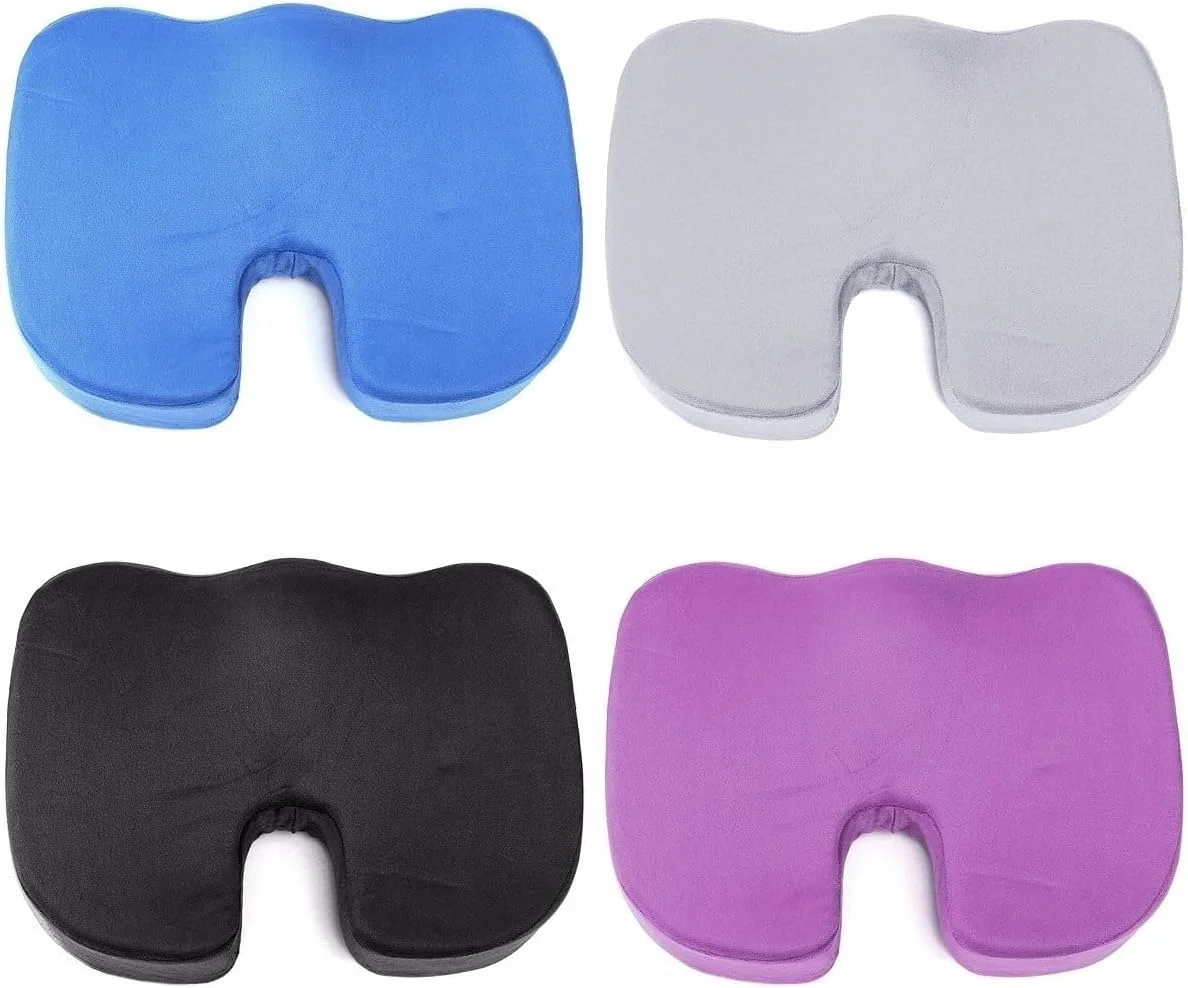 بالشتک صندلی فوم حافظه دار ارتوپدی کولایو سانزز، راه حل تسکین درد دنبالچه (خاکستری) بالشتک صندلی فوم حافظه دار ارتوپدی کولایو سانزز، راه حل تسکین درد دنبالچه (خاکستری)