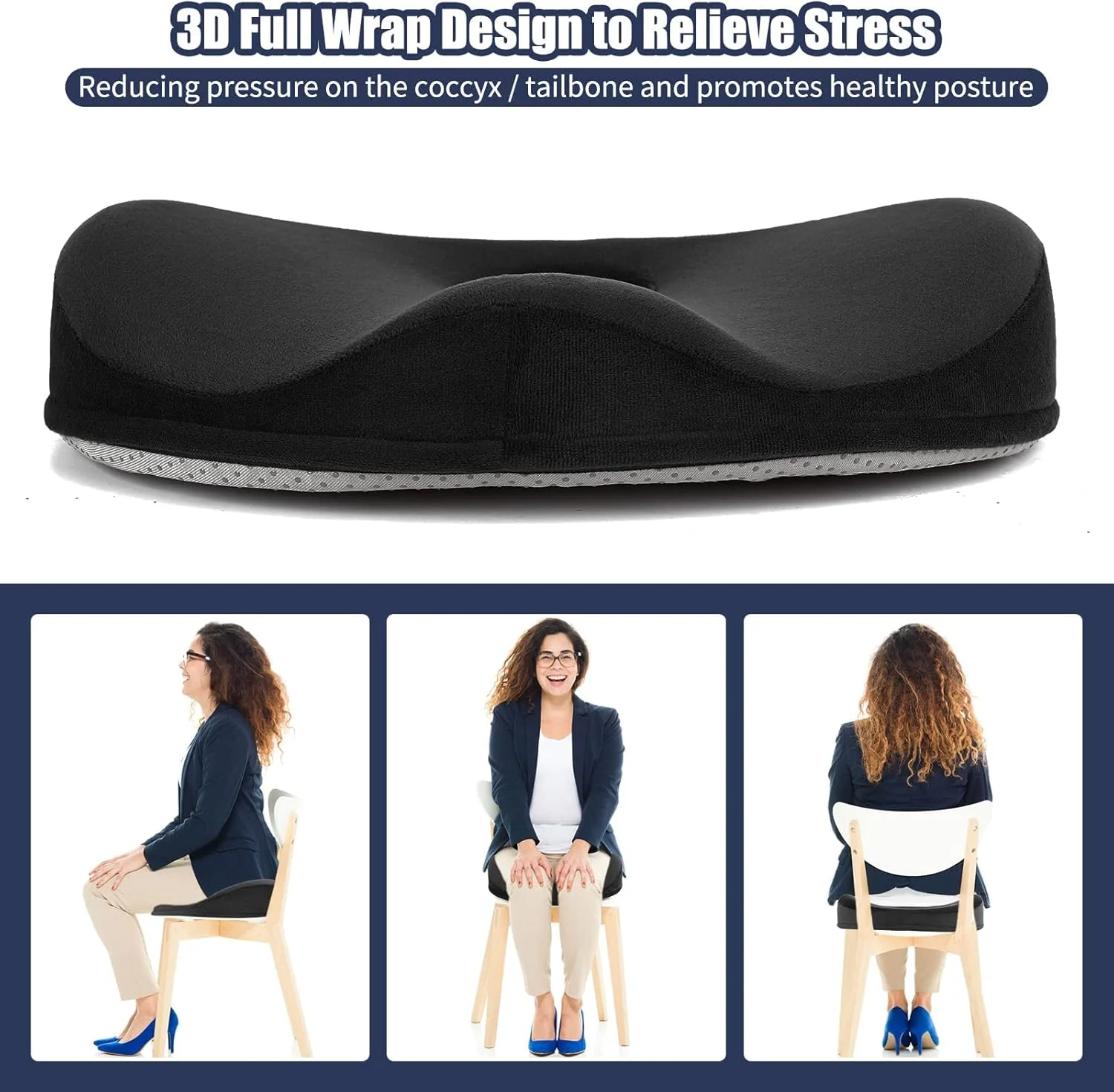 بالشتک دوناتی ساهیر برای تسکین درد دنبالچه و هموروئید، بالشتک فوم حافظهدار برای عصب سیاتیک، بالشتک صندلی برای راحتی نشستن طولانی مدت آقایان و بانوان در خانه، صندلی اداری، ماشین، مشکی بالشتک دوناتی ساهیر برای تسکین درد دنبالچه و هموروئید، بالشتک فوم حافظهدار برای عصب سیاتیک، بالشتک صندلی برای راحتی نشستن طولانی مدت آقایان و بانوان در خانه، صندلی اداری، ماشین، مشکی