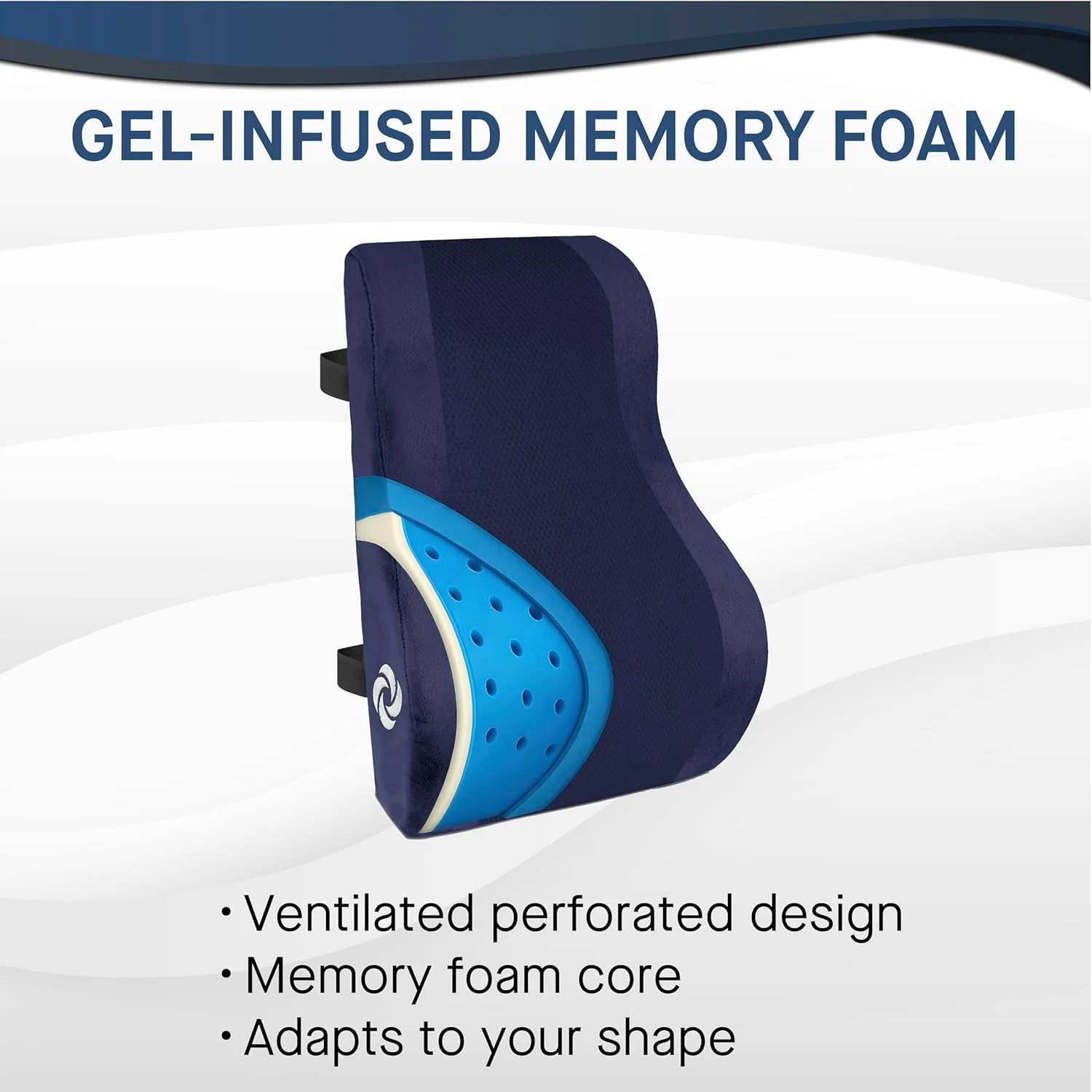 بالشتک طبی کمری ارگونومیک سامسونیت برای صندلی اداری و صندلی خودرو - بالشتک کمری فوم حافظه دار، پشتیبانی عالی از صندلی برای تسکین درد کمر و استفاده چند منظوره (سرمه ای) بالشتک طبی کمری ارگونومیک سامسونیت برای صندلی اداری و صندلی خودرو - بالشتک کمری فوم حافظه دار، پشتیبانی عالی از صندلی برای تسکین درد کمر و استفاده چند منظوره (سرمه ای)
