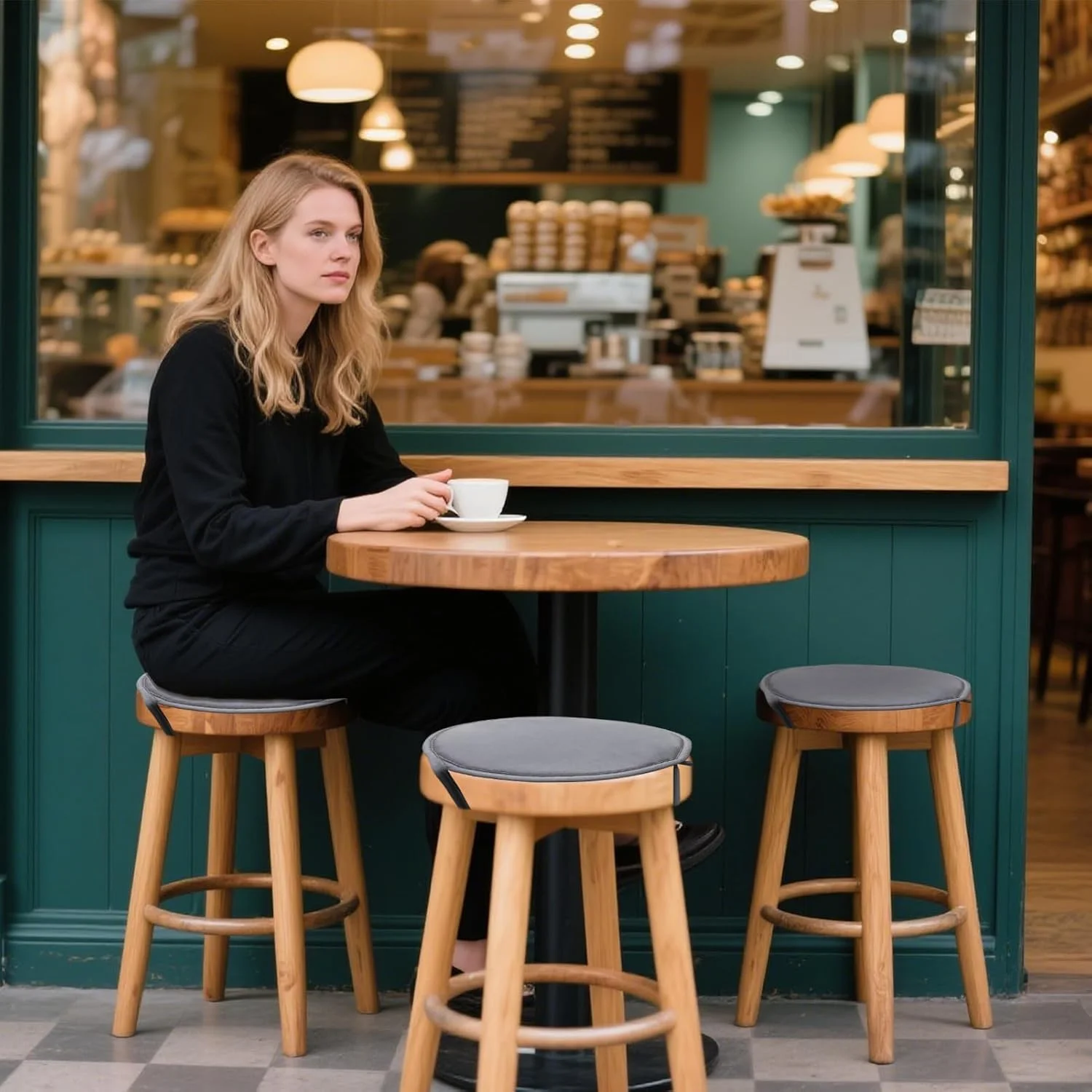 بالشتک های گرد صندلی، پدهای ضد آب صندلی - لوازم جانبی مبلمان پاسیو با پد دایره ای برای کافه، آشپزخانه، فضای داخلی، فضای باز، حیاط، ایوان و چمن بالشتک های گرد صندلی، پدهای ضد آب صندلی - لوازم جانبی مبلمان پاسیو با پد دایره ای برای کافه، آشپزخانه، فضای داخلی، فضای باز، حیاط، ایوان و چمن