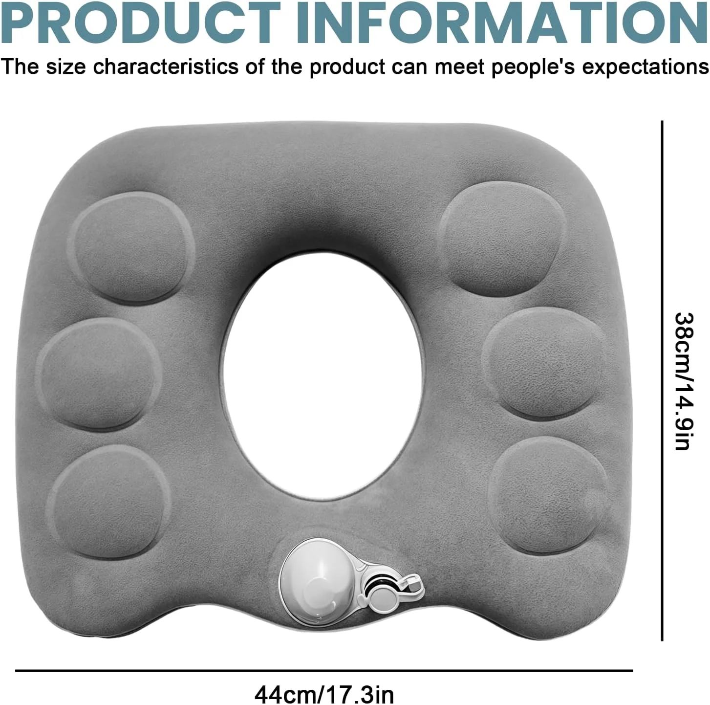 بالشتک صندلی ارتوپدی Sporgo، بالشتک صندلی بادی ارگونومیک با سوراخ برای دنبالچه و درد کمر، بالشتک دوناتی، بالشتک صندلی اداری، بالشتک دنبالچه