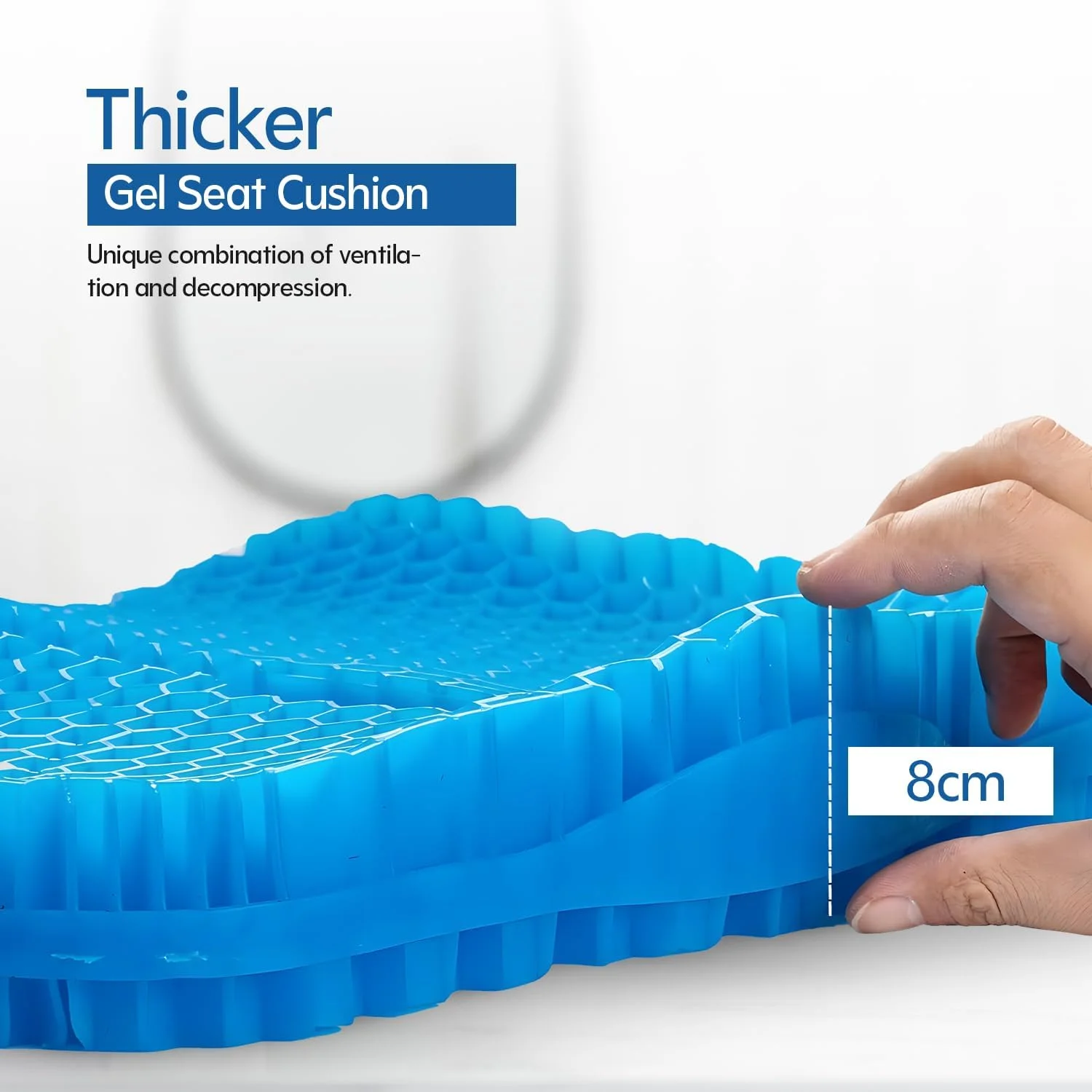 بالشتک ژله ای صندلی شیزونا - پد ژله ای خنک کننده لانه زنبوری برای راحتی، کاهش فشار و توزیع وزن، ایده آل برای خانه، دفتر، ماشین، ویلچر، تهویه، رفع فشار و پشتیبانی از وضعیت بدنی بهتر بالشتک ژله ای صندلی شیزونا - پد ژله ای خنک کننده لانه زنبوری برای راحتی، کاهش فشار و توزیع وزن، ایده آل برای خانه، دفتر، ماشین، ویلچر، تهویه، رفع فشار و پشتیبانی از وضعیت بدنی بهتر