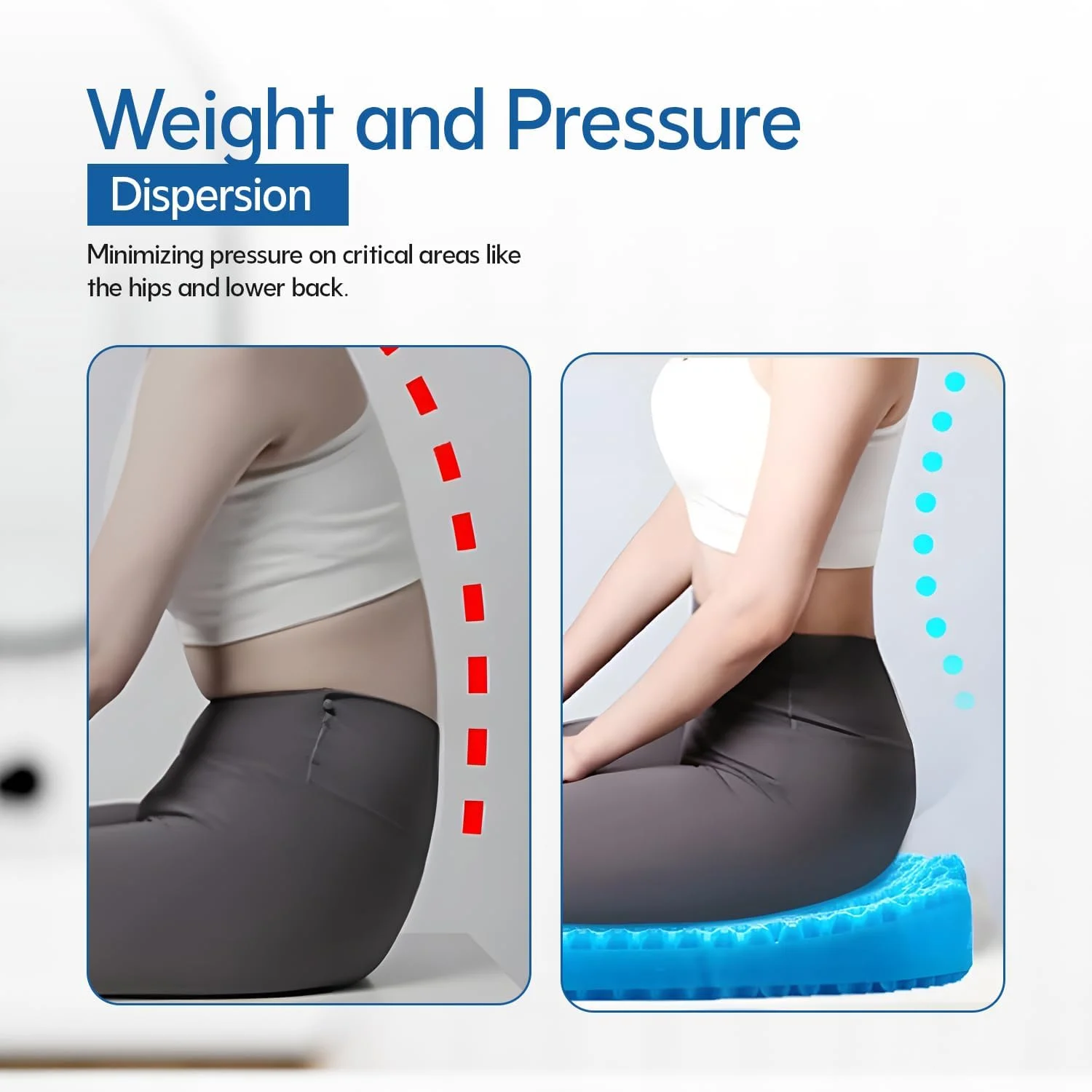 بالشتک ژله ای صندلی شیزونا - پد ژله ای خنک کننده لانه زنبوری برای راحتی، کاهش فشار و توزیع وزن، ایده آل برای خانه، دفتر، ماشین، ویلچر، تهویه، رفع فشار و پشتیبانی از وضعیت بدنی بهتر بالشتک ژله ای صندلی شیزونا - پد ژله ای خنک کننده لانه زنبوری برای راحتی، کاهش فشار و توزیع وزن، ایده آل برای خانه، دفتر، ماشین، ویلچر، تهویه، رفع فشار و پشتیبانی از وضعیت بدنی بهتر