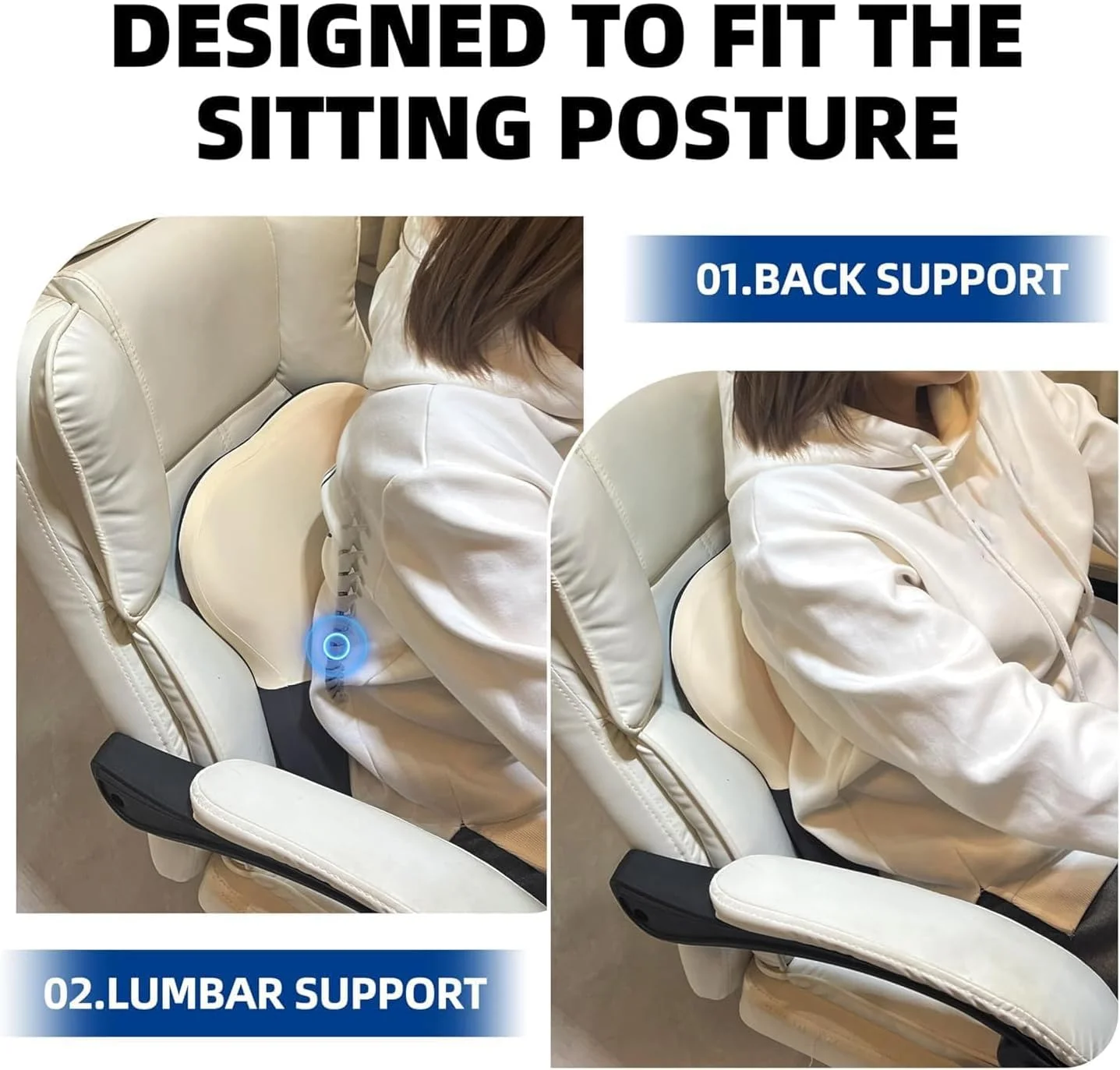 بالشتک پشتی کمری، پشتیبانی مموری فوم برای تسکین درد، بالشتک ارگونومیک کمر برای صندلی اداری، صندلی ماشین، استفاده در منزل، روکش قابل جابجایی و شستشو (سیاه و سفید) بالشتک پشتی کمری، پشتیبانی مموری فوم برای تسکین درد، بالشتک ارگونومیک کمر برای صندلی اداری، صندلی ماشین، استفاده در منزل، روکش قابل جابجایی و شستشو (سیاه و سفید)