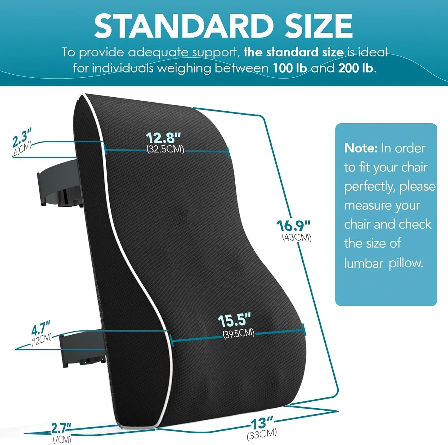 بالشتک پشتی کمری برای صندلی اداری، بالشتک پشتی برای خودرو، صندلی کامپیوتر، صندلی گیمینگ، بالشتک پشتی فوم حافظه دار برای تسکین درد کمر و بهبود وضعیت بدنی، روکش توری و بندهای قابل تنظیم دوبل بالشتک پشتی کمری برای صندلی اداری، بالشتک پشتی برای خودرو، صندلی کامپیوتر، صندلی گیمینگ، بالشتک پشتی فوم حافظه دار برای تسکین درد کمر و بهبود وضعیت بدنی، روکش توری و بندهای قابل تنظیم دوبل