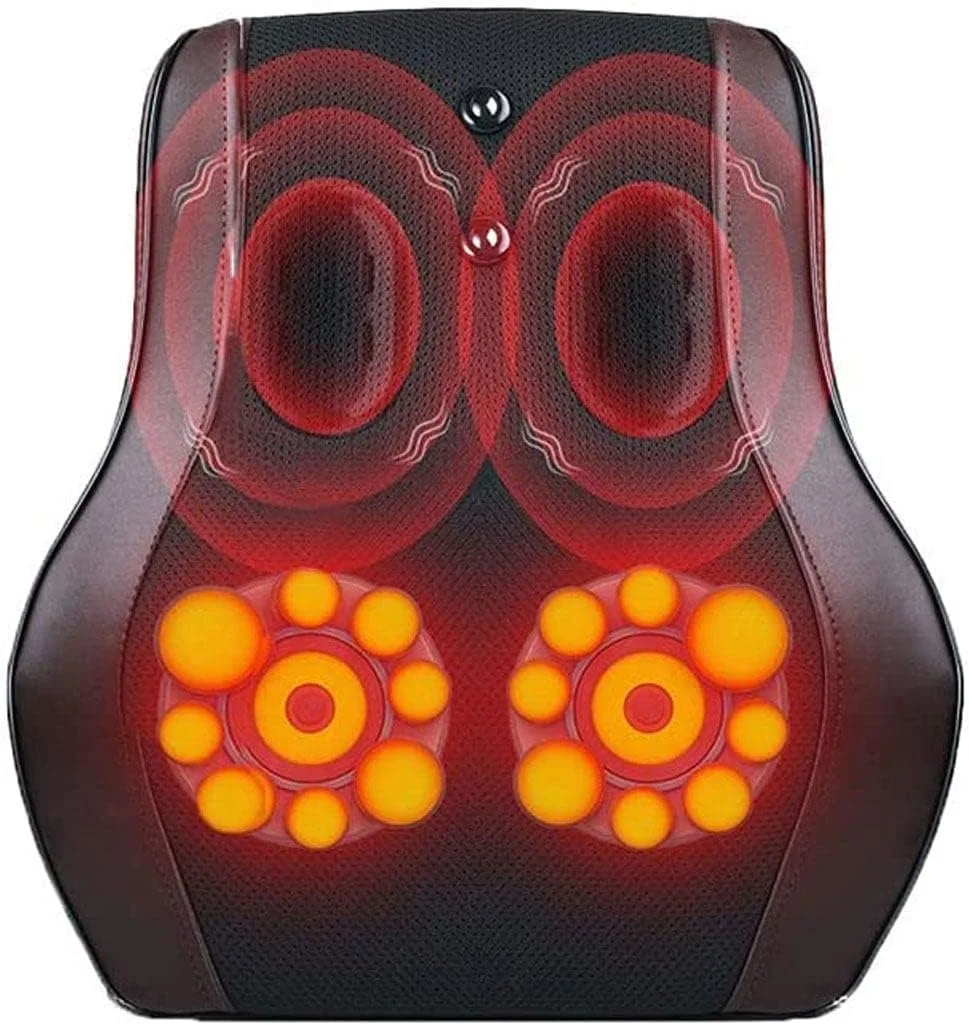 بالشتک پشتیبانی کمر، فوم حافظه‌دار ماساژ چند منظوره، بالشتک پشتی قابل تنظیم طراحی ارگونومیک مناسب صندلی خودرو و انحنای بدن، برای خودرو، صندلی اداری، خانه، مسافرت