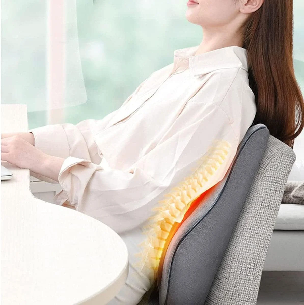 بالشتک پشتیبانی کمر، فوم حافظهدار ماساژ چند منظوره، بالشتک پشتی قابل تنظیم طراحی ارگونومیک مناسب صندلی خودرو و انحنای بدن، برای خودرو، صندلی اداری، خانه، مسافرت بالشتک پشتیبانی کمر، فوم حافظهدار ماساژ چند منظوره، بالشتک پشتی قابل تنظیم طراحی ارگونومیک مناسب صندلی خودرو و انحنای بدن، برای خودرو، صندلی اداری، خانه، مسافرت