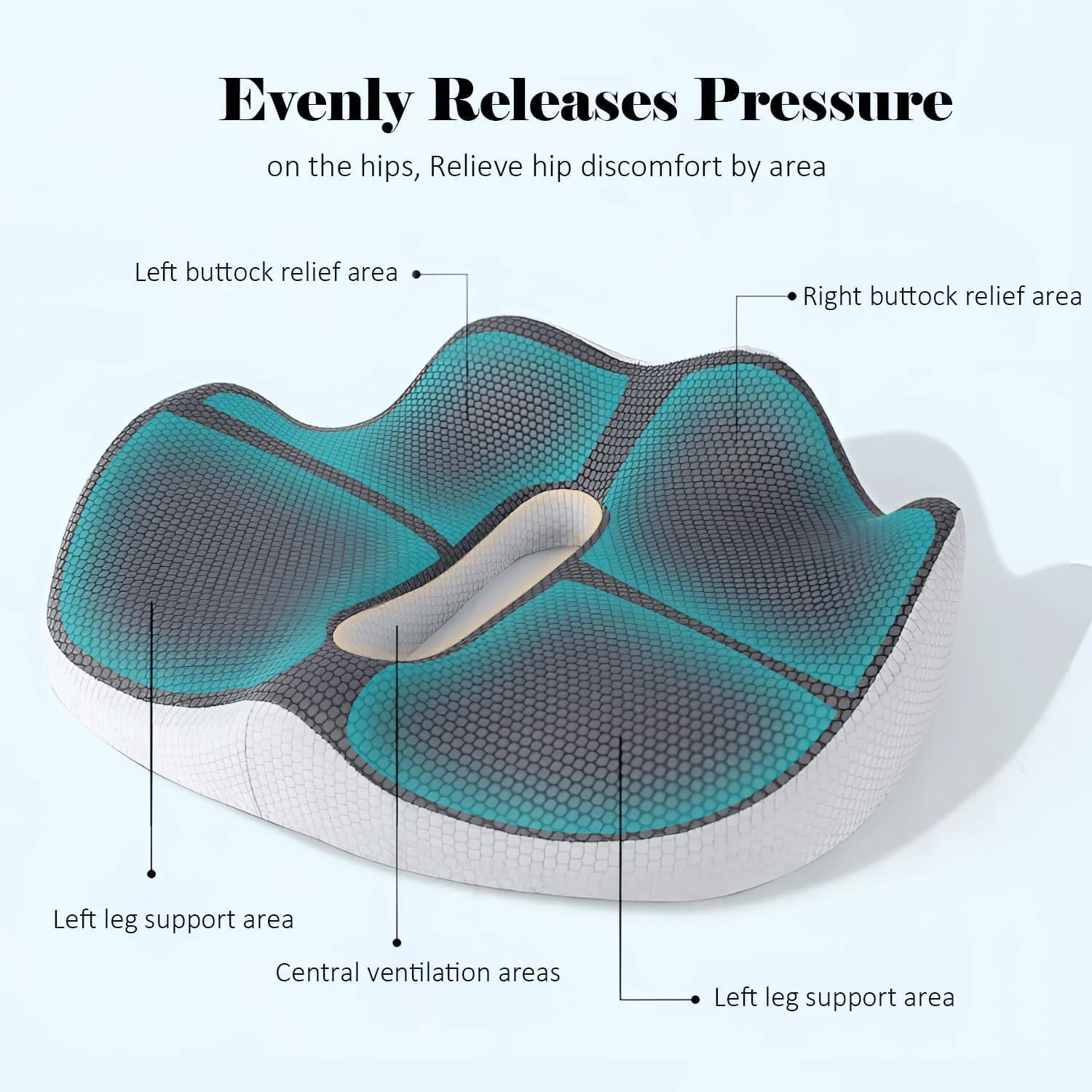 بالشتک صندلی SYOSI برای دفتر کار، بالشتک صندلی فوم حافظه دار با پوشش کامل سه بعدی، برای تسکین فشار، سیاتیک و درد دنبالچه، پد دنبالچه فوم حافظه دار ارگونومیک برای دفتر کار، خانه، ماشین (خاکستری) بالشتک صندلی SYOSI برای دفتر کار، بالشتک صندلی فوم حافظه دار با پوشش کامل سه بعدی، برای تسکین فشار، سیاتیک و درد دنبالچه، پد دنبالچه فوم حافظه دار ارگونومیک برای دفتر کار، خانه، ماشین (خاکستری)