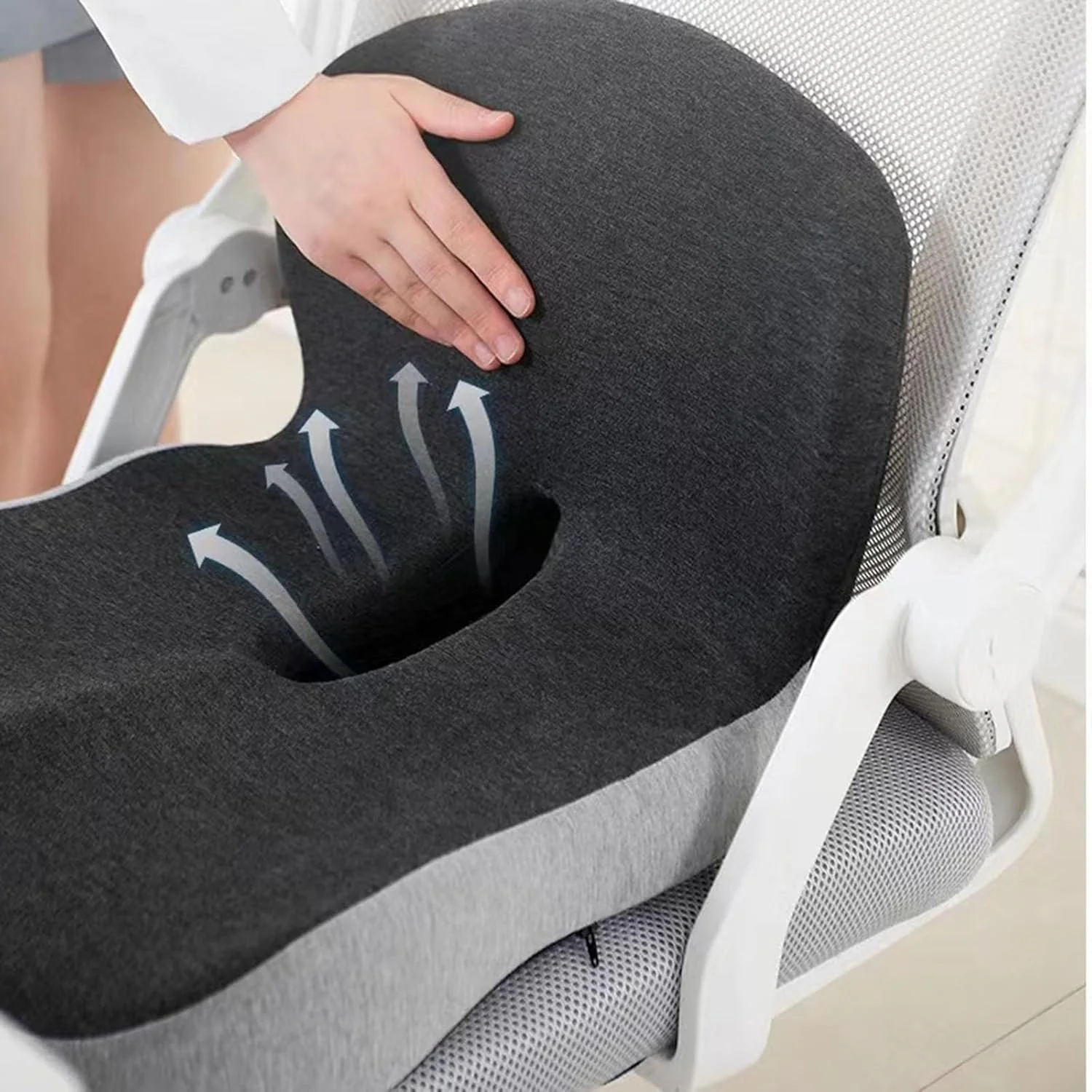 بالشتک صندلی مموری فوم تزویق، پشتی، بالشتک یکپارچه، مناسب دانشجویان، صندلی اداری، بالشتک نشیمنگاه خودرو، خاکستری و مشکی بالشتک صندلی مموری فوم تزویق، پشتی، بالشتک یکپارچه، مناسب دانشجویان، صندلی اداری، بالشتک نشیمنگاه خودرو، خاکستری و مشکی