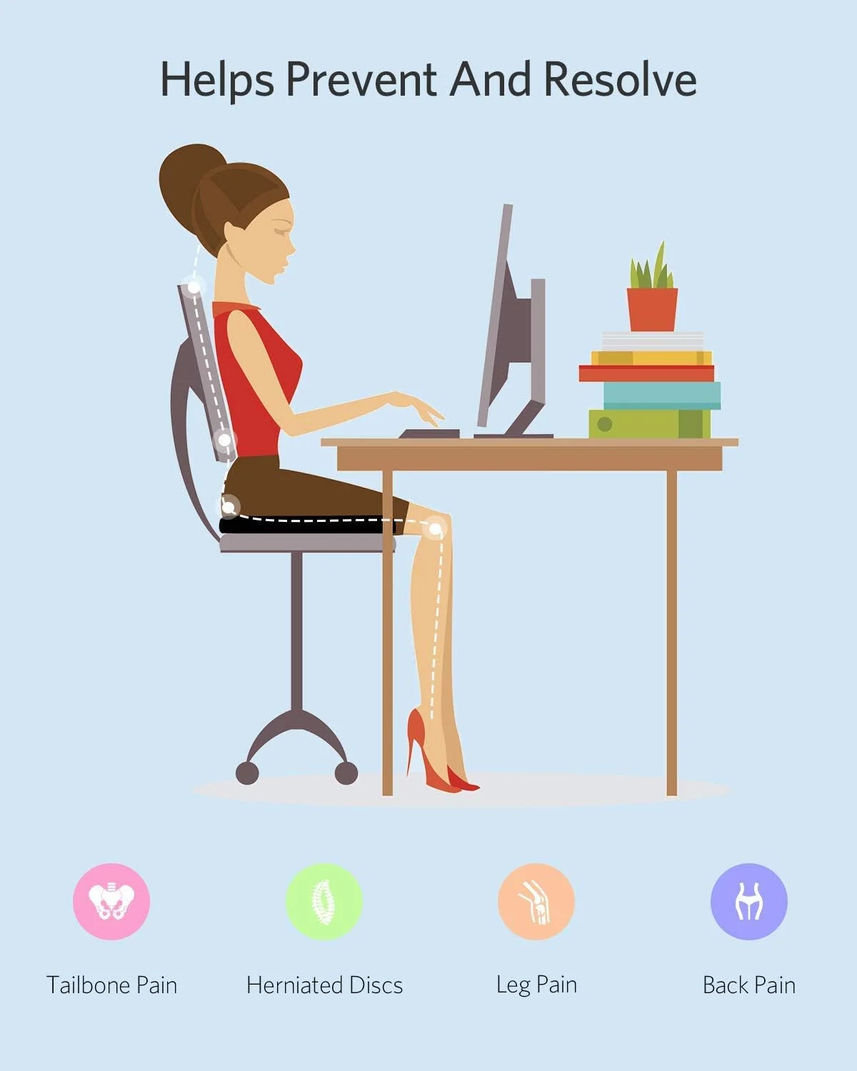 بالشتک صندلی U-HOOME فوم حافظهدار ژل ضد لغزش ارتوپدی، تسکین دهنده کمر و سیاتیک، برای صندلی اداری صندلی ماشین، طراحی ارگونومیک و تنفسی - خاکستری بالشتک صندلی U-HOOME فوم حافظهدار ژل ضد لغزش ارتوپدی، تسکین دهنده کمر و سیاتیک، برای صندلی اداری صندلی ماشین، طراحی ارگونومیک و تنفسی - خاکستری