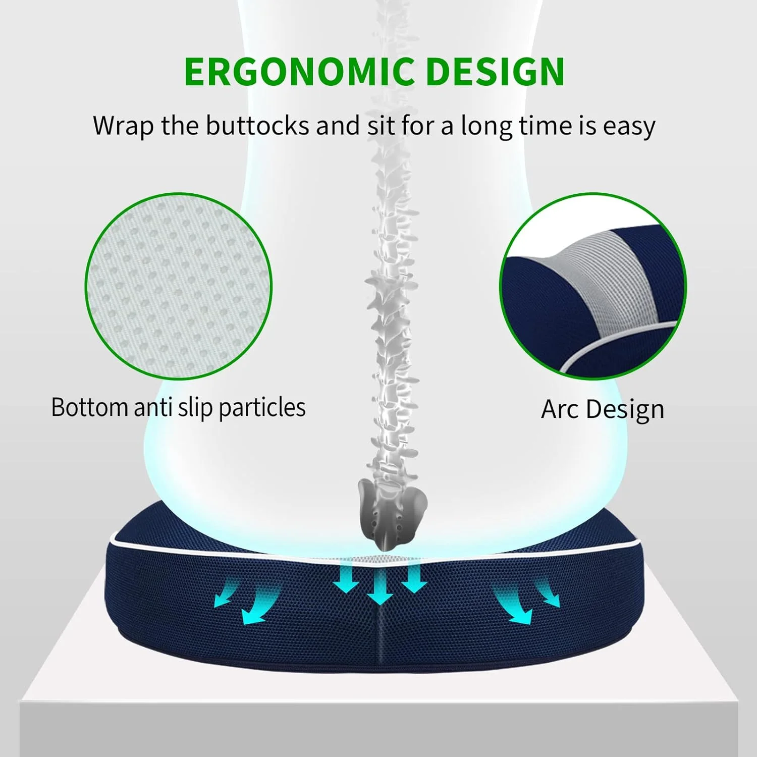 بالشتک دوناتی ممتاز یوربازار برای هموروئید و دنبالچه، بالشتک صندلی مموری فوم برای خانه، صندلی اداری، ماشین، زخم بستر، جراحی ارتوپدی بعد از زایمان، کاهش درد دنبالچه بالشتک دوناتی ممتاز یوربازار برای هموروئید و دنبالچه، بالشتک صندلی مموری فوم برای خانه، صندلی اداری، ماشین، زخم بستر، جراحی ارتوپدی بعد از زایمان، کاهش درد دنبالچه
