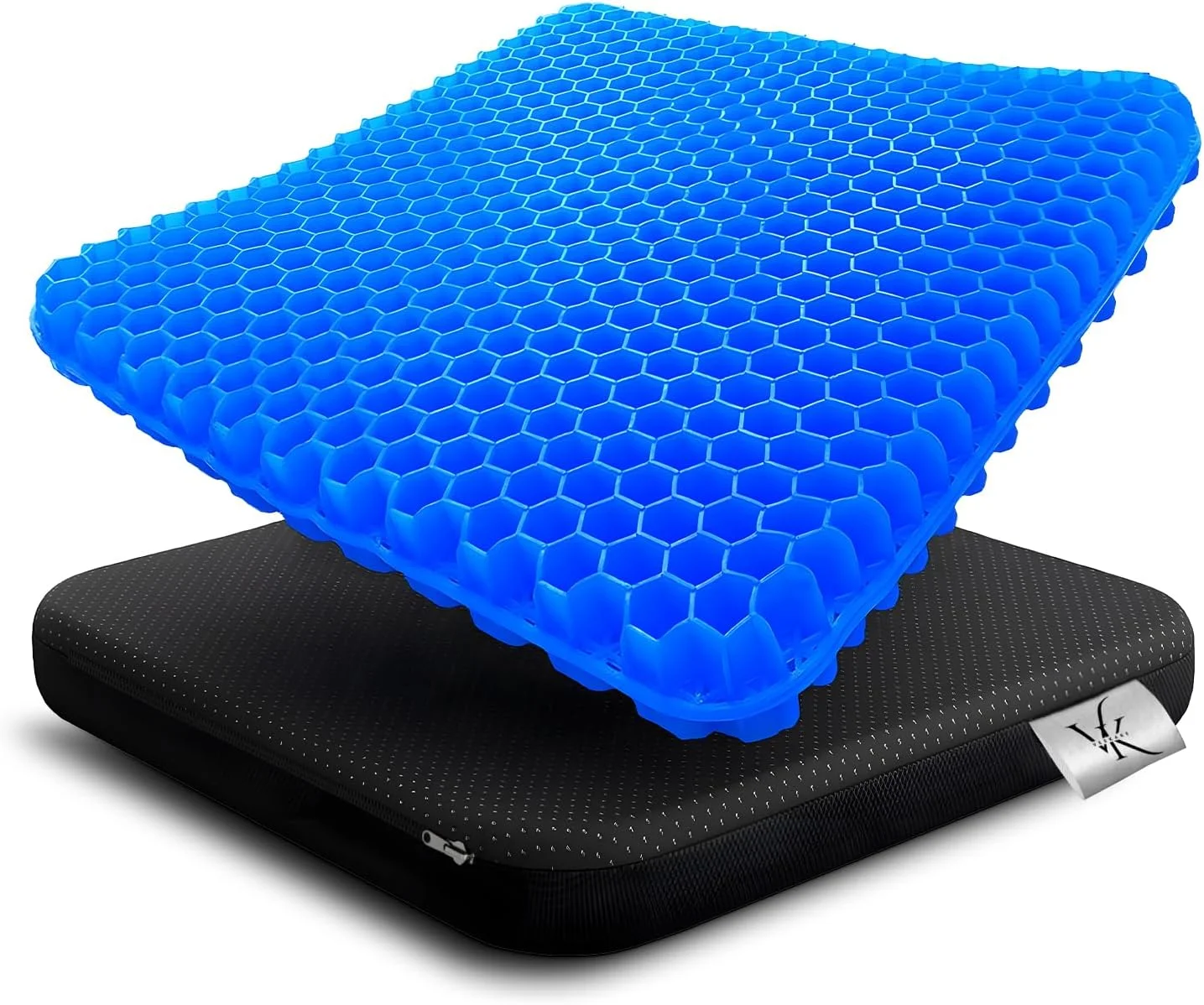 بالشتک صندلی اداری - طراحی لانه زنبوری ژله ای، پر شده از TPE خنک کننده و تنفسی، بالشتک بادوام و ضد آب 100% پلی استر برای خانه، ماشین و صندلی - طراحی پایدار و ضد کشش