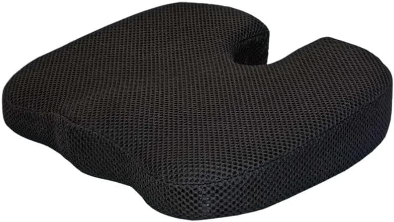 بالشتک صندلی مموری فوم برای تسکین درد دنبالچه، بالشتک صندلی ارتوپدی برای صندلی اداری، صندلی ماشین، هواپیما، بالشت ماساژ دنبالچه راحت برای کارمندان اداری که طولانی مدت می نشینند، رانندگان ماشین