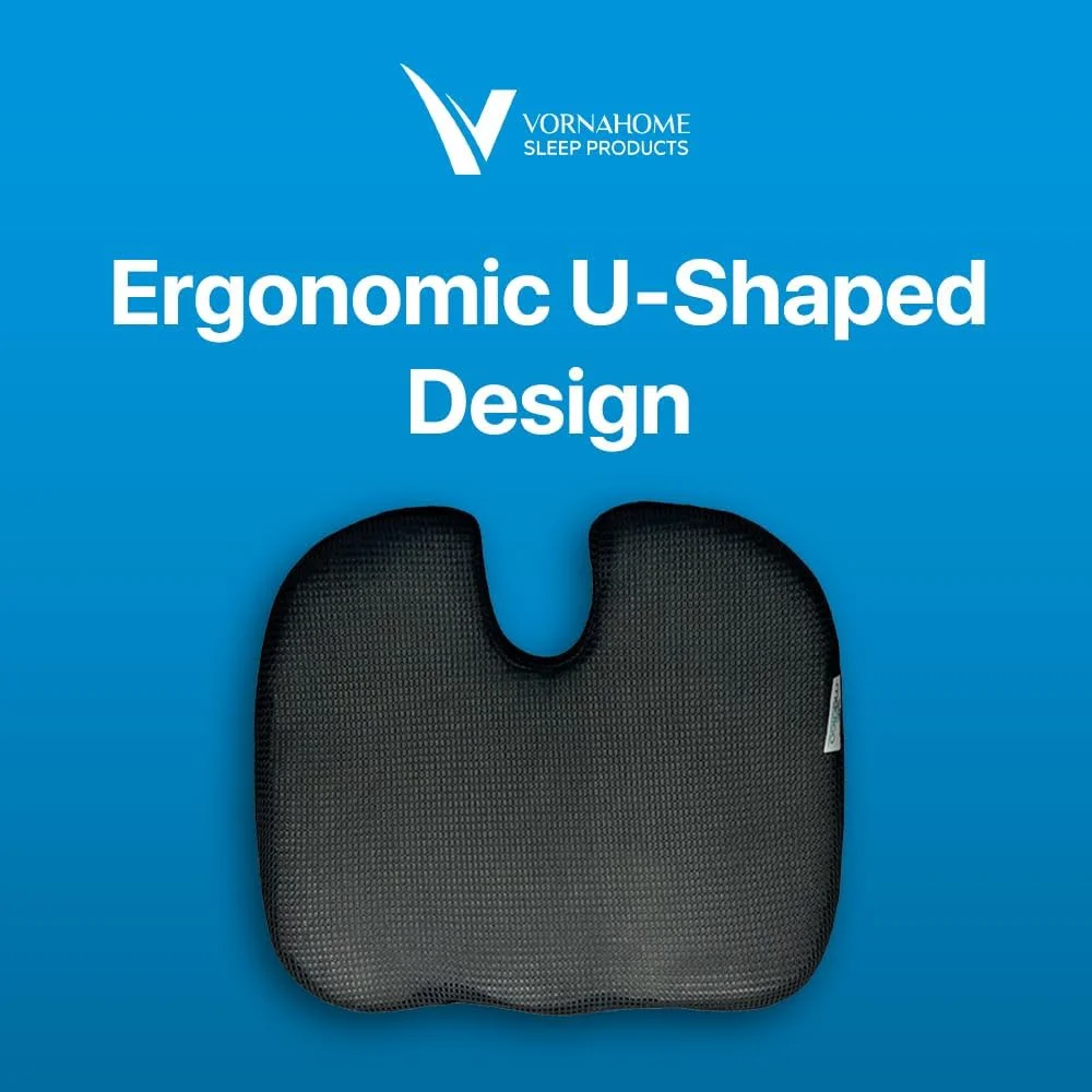 بالشتک صندلی مموری فوم برای تسکین درد دنبالچه، بالشتک صندلی ارتوپدی برای صندلی اداری، صندلی ماشین، هواپیما، بالشت ماساژ دنبالچه راحت برای کارمندان اداری که طولانی مدت می نشینند، رانندگان ماشین بالشتک صندلی مموری فوم برای تسکین درد دنبالچه، بالشتک صندلی ارتوپدی برای صندلی اداری، صندلی ماشین، هواپیما، بالشت ماساژ دنبالچه راحت برای کارمندان اداری که طولانی مدت می نشینند، رانندگان ماشین