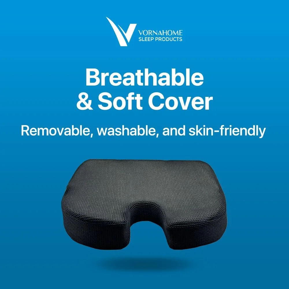 بالشتک صندلی مموری فوم برای تسکین درد دنبالچه، بالشتک صندلی ارتوپدی برای صندلی اداری، صندلی ماشین، هواپیما، بالشت ماساژ دنبالچه راحت برای کارمندان اداری که طولانی مدت می نشینند، رانندگان ماشین بالشتک صندلی مموری فوم برای تسکین درد دنبالچه، بالشتک صندلی ارتوپدی برای صندلی اداری، صندلی ماشین، هواپیما، بالشت ماساژ دنبالچه راحت برای کارمندان اداری که طولانی مدت می نشینند، رانندگان ماشین