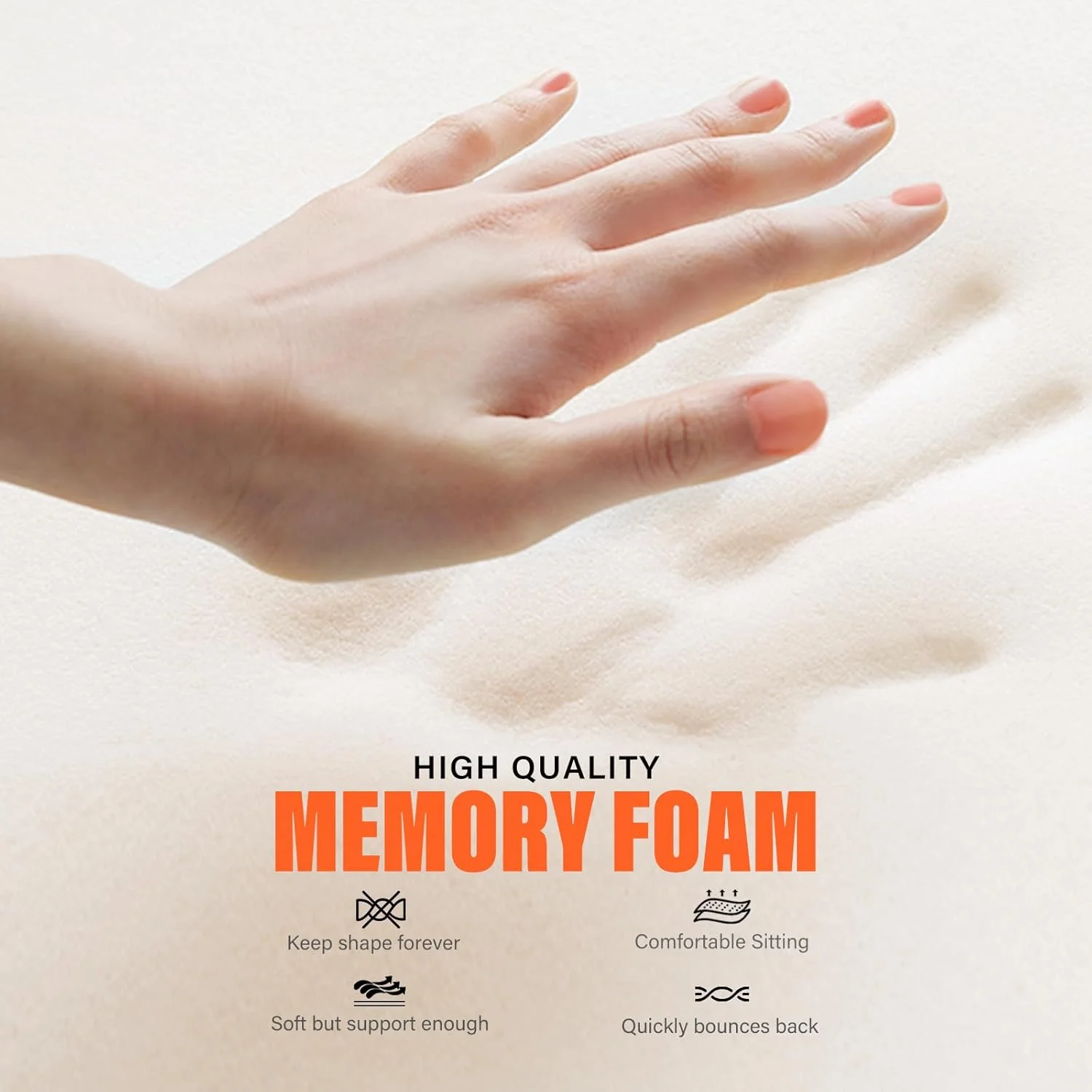 بالشتک صندلی WAOAW، بالشتک نشیمنگاه صندلی اداری برای نشستن طولانی مدت، پد صندلی فوم حافظه دار برای کمر، دنبالچه، تسکین درد دنبالچه بالشتک صندلی WAOAW، بالشتک نشیمنگاه صندلی اداری برای نشستن طولانی مدت، پد صندلی فوم حافظه دار برای کمر، دنبالچه، تسکین درد دنبالچه