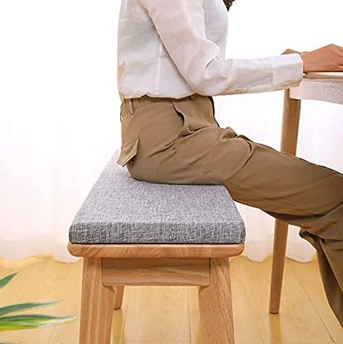 بالشتک نیمکت مستطیلی ۴ سانتی‌متری XBSLJ با زیپ، نشیمنگاه فومی نرم مناسب فضای داخلی، خارجی، باغ، مبلمان ۳/۴ نفره، قابل شستشو (بژ، ۴۰x۱۸۰ سانتی‌متر)