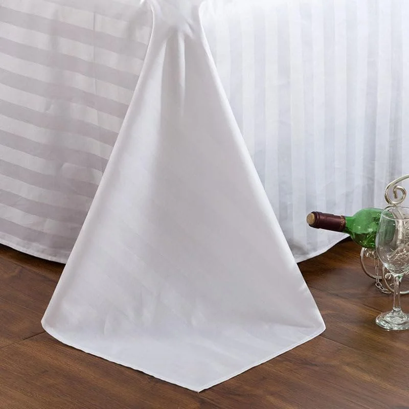 ست ملحفه سه تکه سایز کینگ، ست ملحفه فوق العاده نرم هتلی، یک ملحفه تخت (240x260 سانتی متر) و 2 روبالشتی (50x75 سانتی متر)، ملحفه سایز کینگ بادوام و راحت - مقاوم در برابر چروک، رنگ پریدگی و لکه. (راه راه سفید) ست ملحفه سه تکه سایز کینگ، ست ملحفه فوق العاده نرم هتلی، یک ملحفه تخت (240x260 سانتی متر) و 2 روبالشتی (50x75 سانتی متر)، ملحفه سایز کینگ بادوام و راحت - مقاوم در برابر چروک، رنگ پریدگی و لکه. (راه راه سفید)