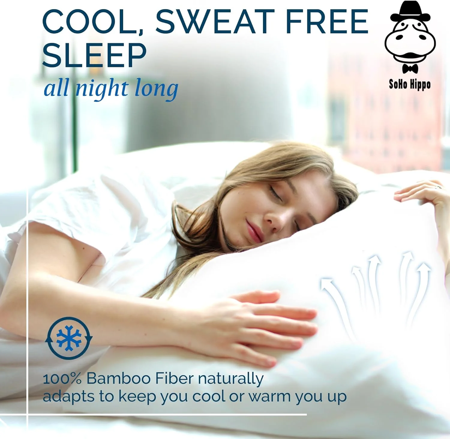 ست ملحفه تخت بامبو ارگانیک SohoHippo، سایز کینگ 180x200 سانتی متر | شامل ملحفه کش‌دار | 2 روبالشی | خنک | ضد باکتری و ضد آلرژی | دارای کش پهن 5 سانتی متری قوی در اطراف ملحفه