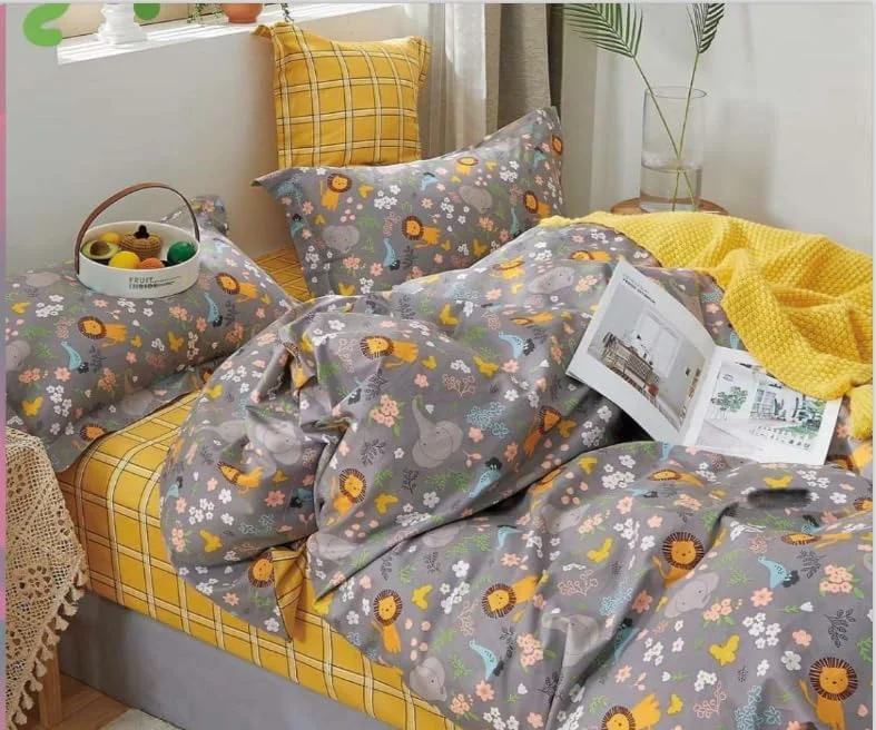 ست ملحفه تخت خواب با دو روبالشی، طرح های متنوع، پارچه ضخیم، ضد لغزش (دو نفره، کودکانه-2) ست ملحفه تخت خواب با دو روبالشی، طرح های متنوع، پارچه ضخیم، ضد لغزش (دو نفره، کودکانه-2)