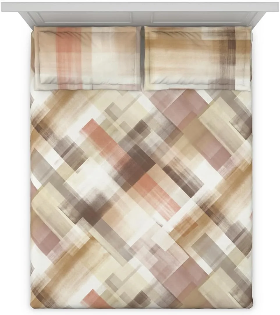 ملحفه کینگ سایز تخت خواب دو نفره D'Decor، طرح Prism، جنس 100% پنبه، به همراه 2 روبالشتی، کیفیت عالی (ANGORA) ملحفه کینگ سایز تخت خواب دو نفره D'Decor، طرح Prism، جنس 100% پنبه، به همراه 2 روبالشتی، کیفیت عالی (ANGORA)