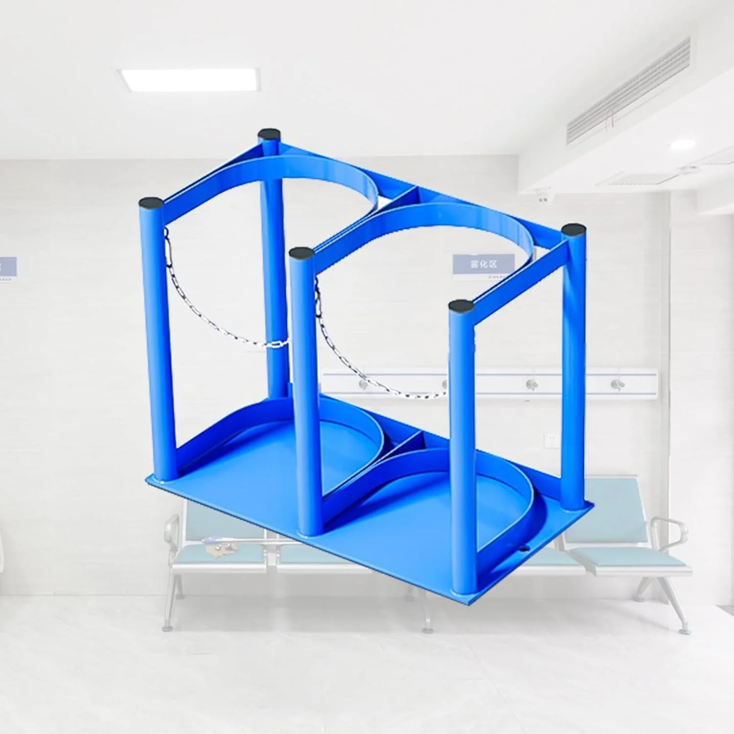 نگهدارنده کپسول اکسیژن، ترالی کپسول گاز، نگهدارنده کپسول اکسیژن پزشکی، نگهدارنده کپسول کوچک کلینیک/منزل (L-39cm(15 3/8) نگهدارنده کپسول اکسیژن، ترالی کپسول گاز، نگهدارنده کپسول اکسیژن پزشکی، نگهدارنده کپسول کوچک کلینیک/منزل (L-39cm(15 3/8)