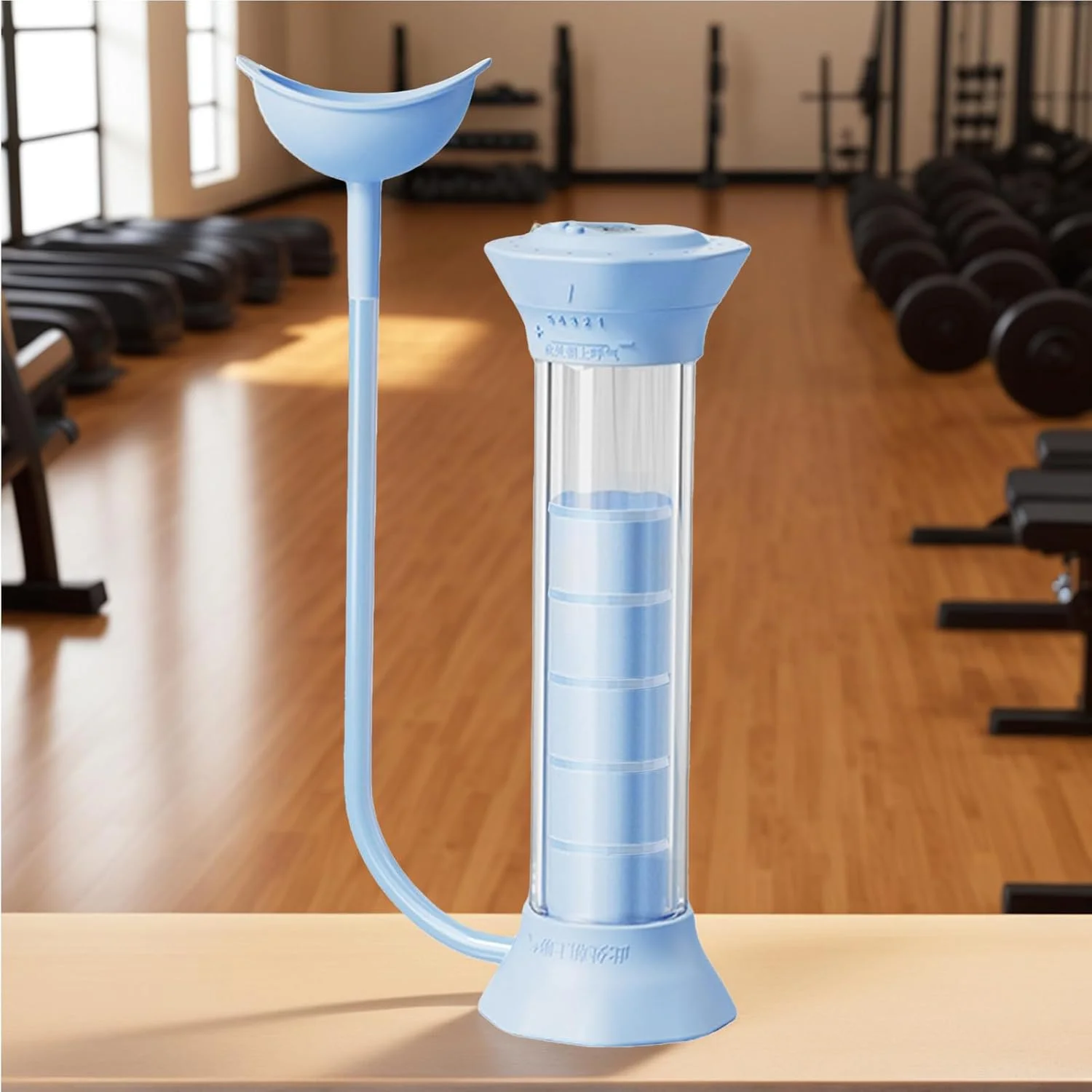 دمبل تنفسی قابل حمل - دمبل تنفسی با نمایشگر دیجیتال - تجهیزات ورزشی برای شنا، غواصی، باشگاه، خانه، آواز خواندن، رقص، ورزش و فعالیت های خارج از منزل