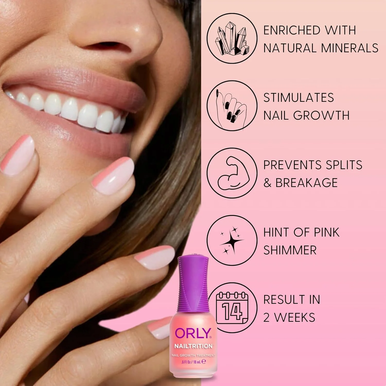 محلول تقویت کننده ناخن اُرلی نیلتریشن ۱۸ میلی لیتر محلول تقویت کننده ناخن اُرلی نیلتریشن ۱۸ میلی لیتر