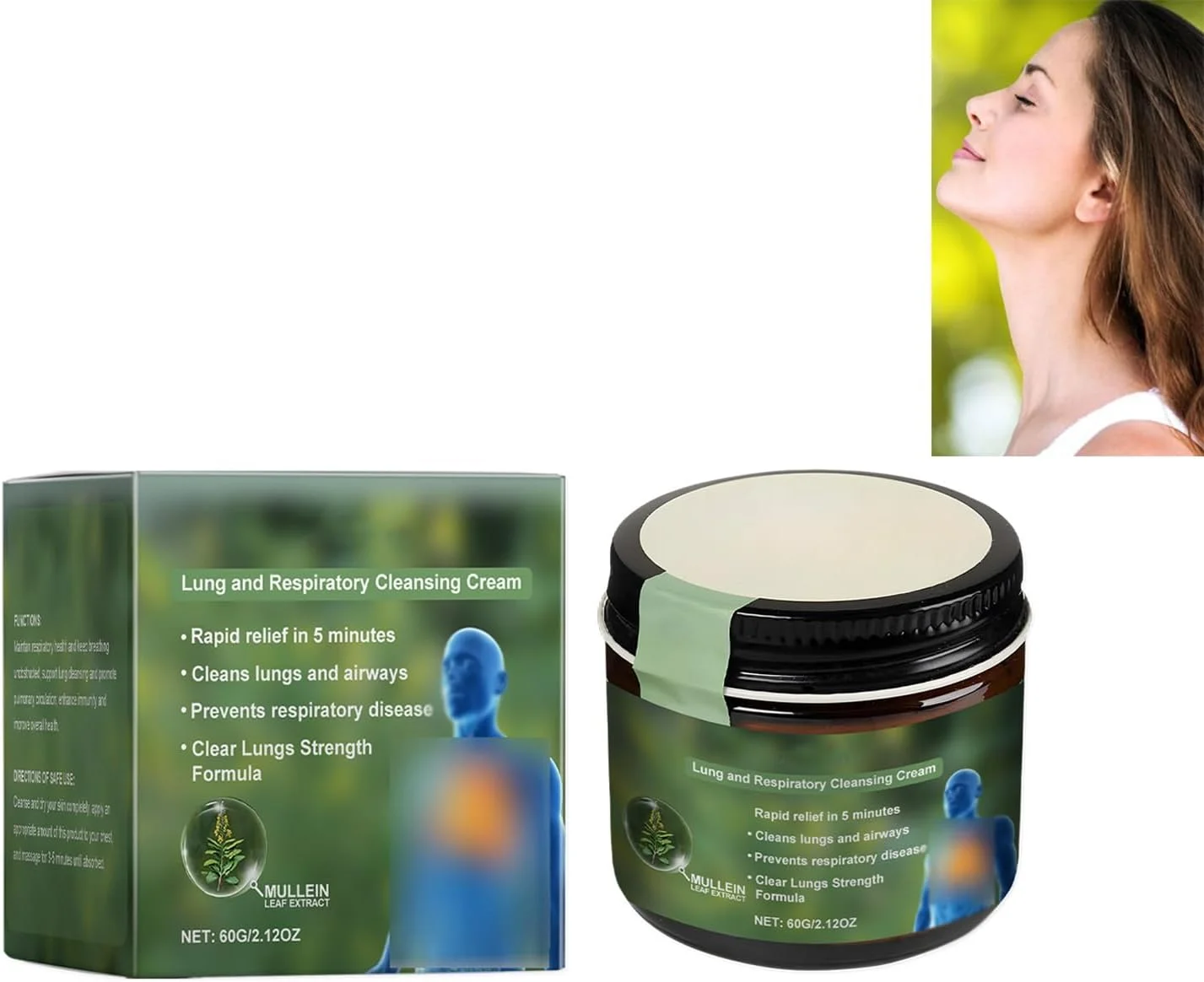 کرم ترمیم کننده ریه، کرم ترمیم کننده ریه حاوی گیاه خرگوشک، کرم پاک کننده حرفه ای ریه، برای حمایت از ریه ها و تسکین مخاط، بهبود گردش خون ریوی