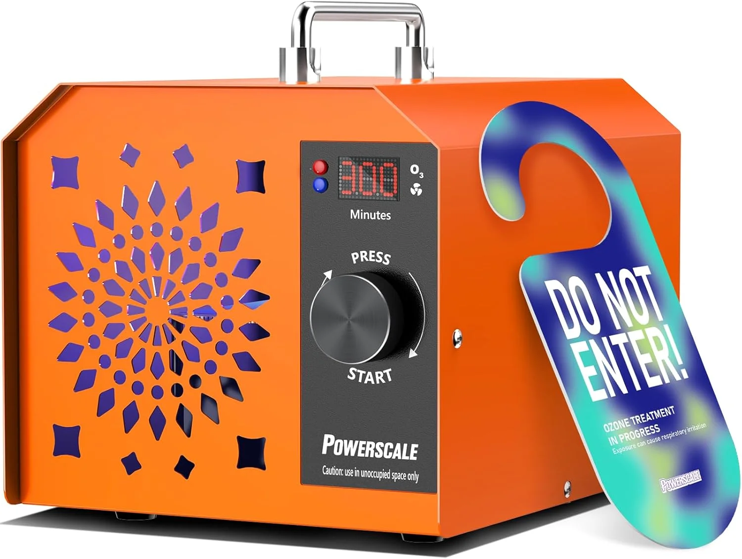 دستگاه تولید اوزون صنعتی پاوراسکیل OZB3 با ظرفیت 250,000 میلی گرم در ساعت - دستگاه تصفیه هوا با اوزون برای حذف بو، ضد عفونی و استریلیزاسیون اتاق ها و دفاتر بزرگ