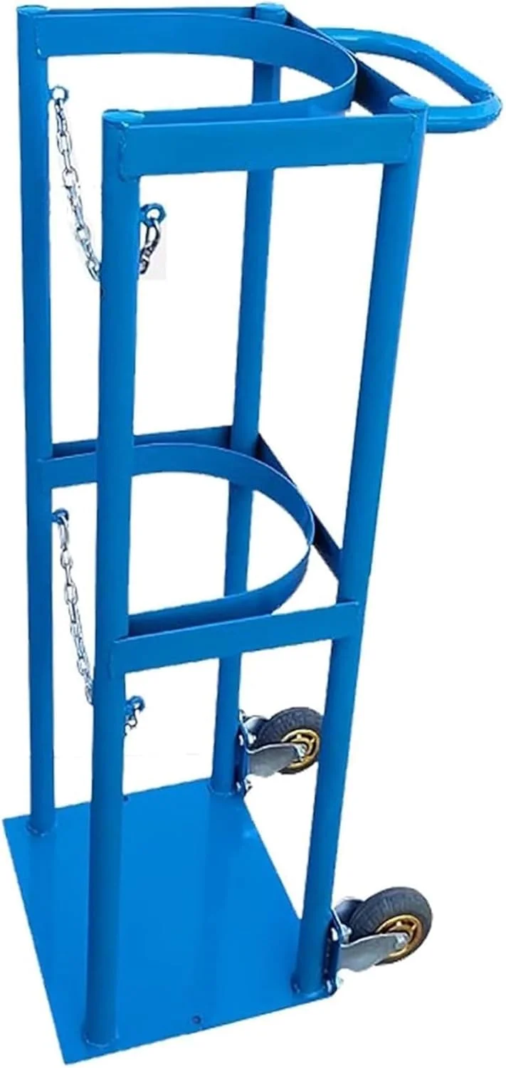 چرخ دستی حمل مخزن اکسیژن، نگهدارنده مخزن اکسیژن چرخ دار، سازمان دهنده فلزی سیلندرها با زنجیر و دسته (آبی، 24 سانتی متر) چرخ دستی حمل مخزن اکسیژن، نگهدارنده مخزن اکسیژن چرخ دار، سازمان دهنده فلزی سیلندرها با زنجیر و دسته (آبی، 24 سانتی متر)