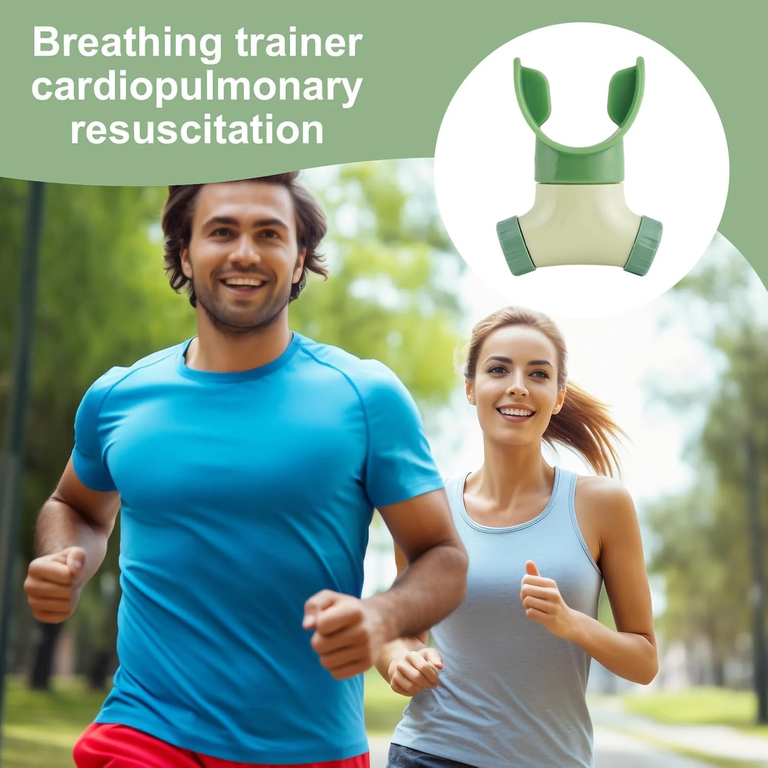 تمرین دهنده تنفسی - تقویت کننده ریه، تمرین دهنده تنفس قابل تنظیم، تجهیزات ورزشی برای شنا، دوچرخه سواری، دویدن، ورزش و آواز