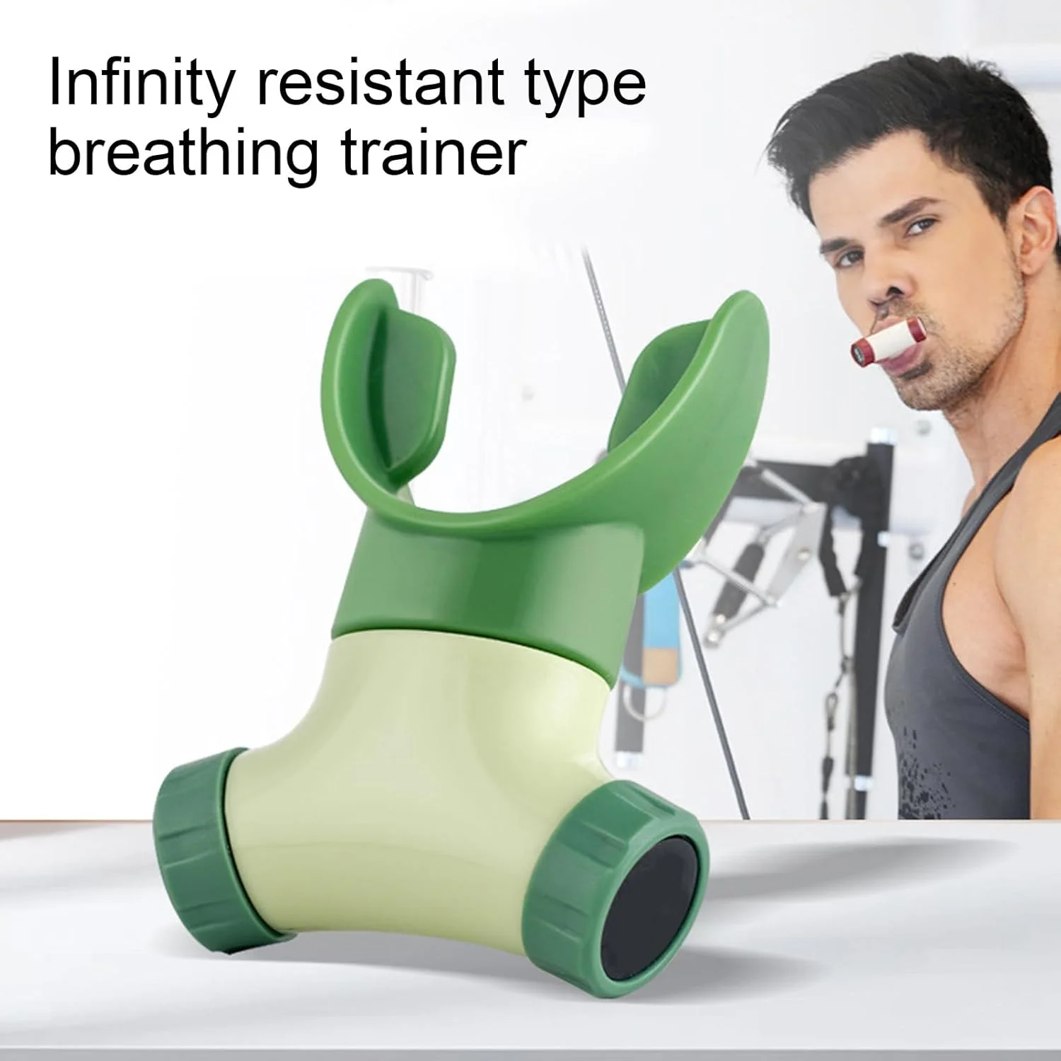 تمرین دهنده تنفسی - تقویت کننده ریه، تمرین دهنده تنفس قابل تنظیم، تجهیزات ورزشی برای شنا، دوچرخه سواری، دویدن، ورزش و آواز